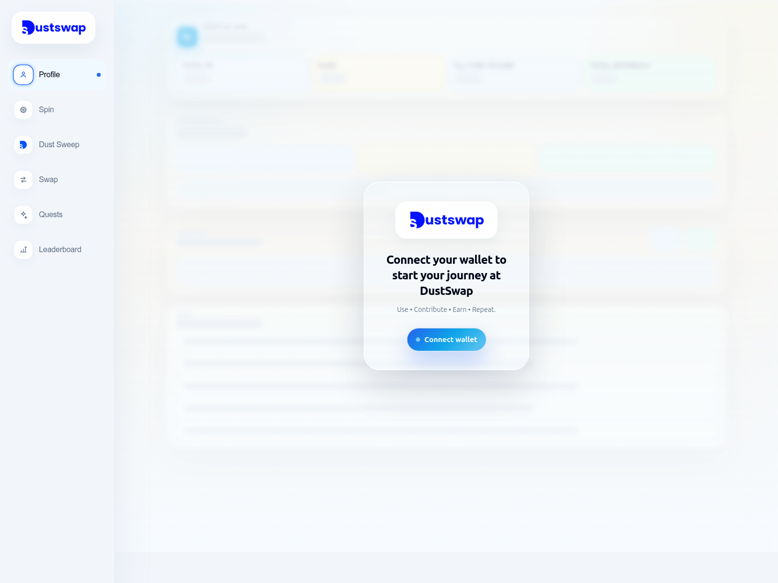 Screenshot of connect-basedust.xyz