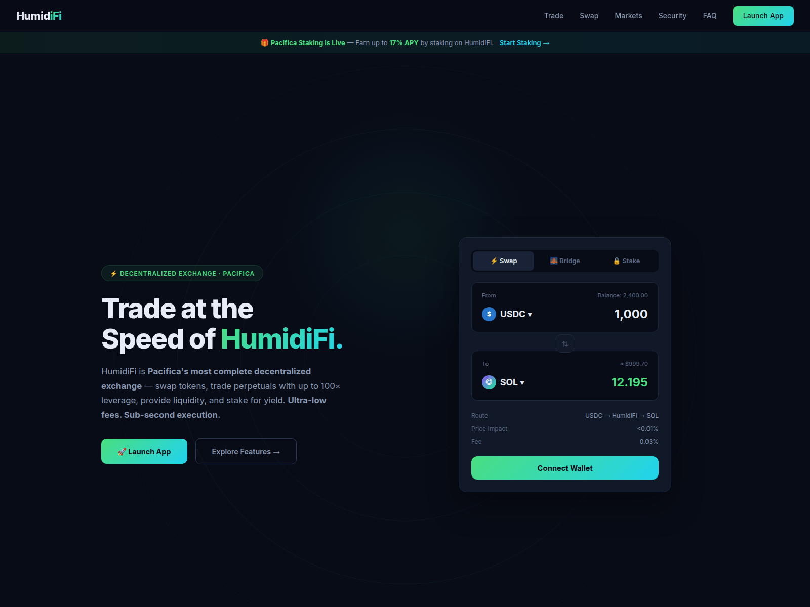 Screenshot of humidifi-dex.com