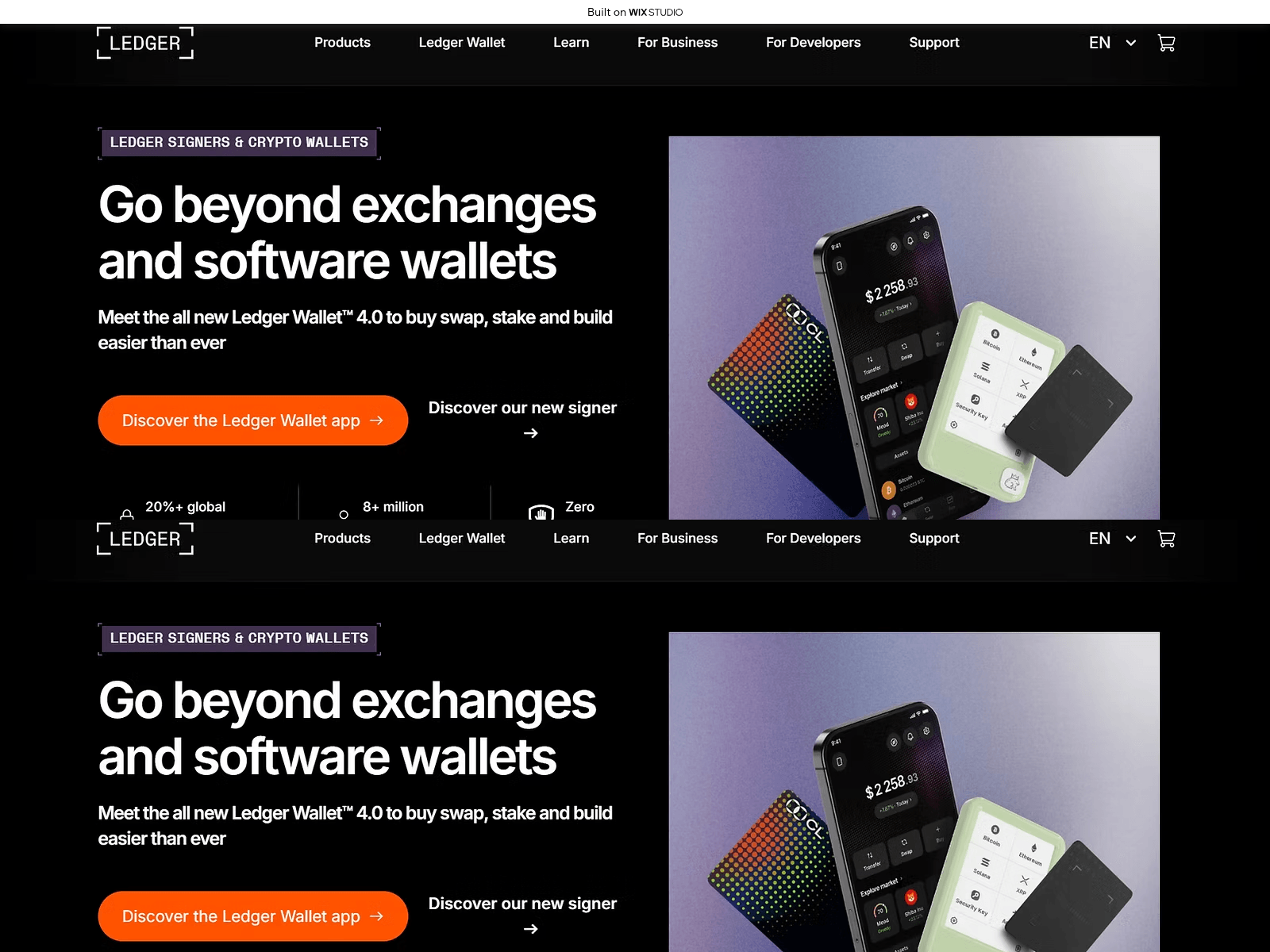 Screenshot of my-ledgruslive.wixstudio.com