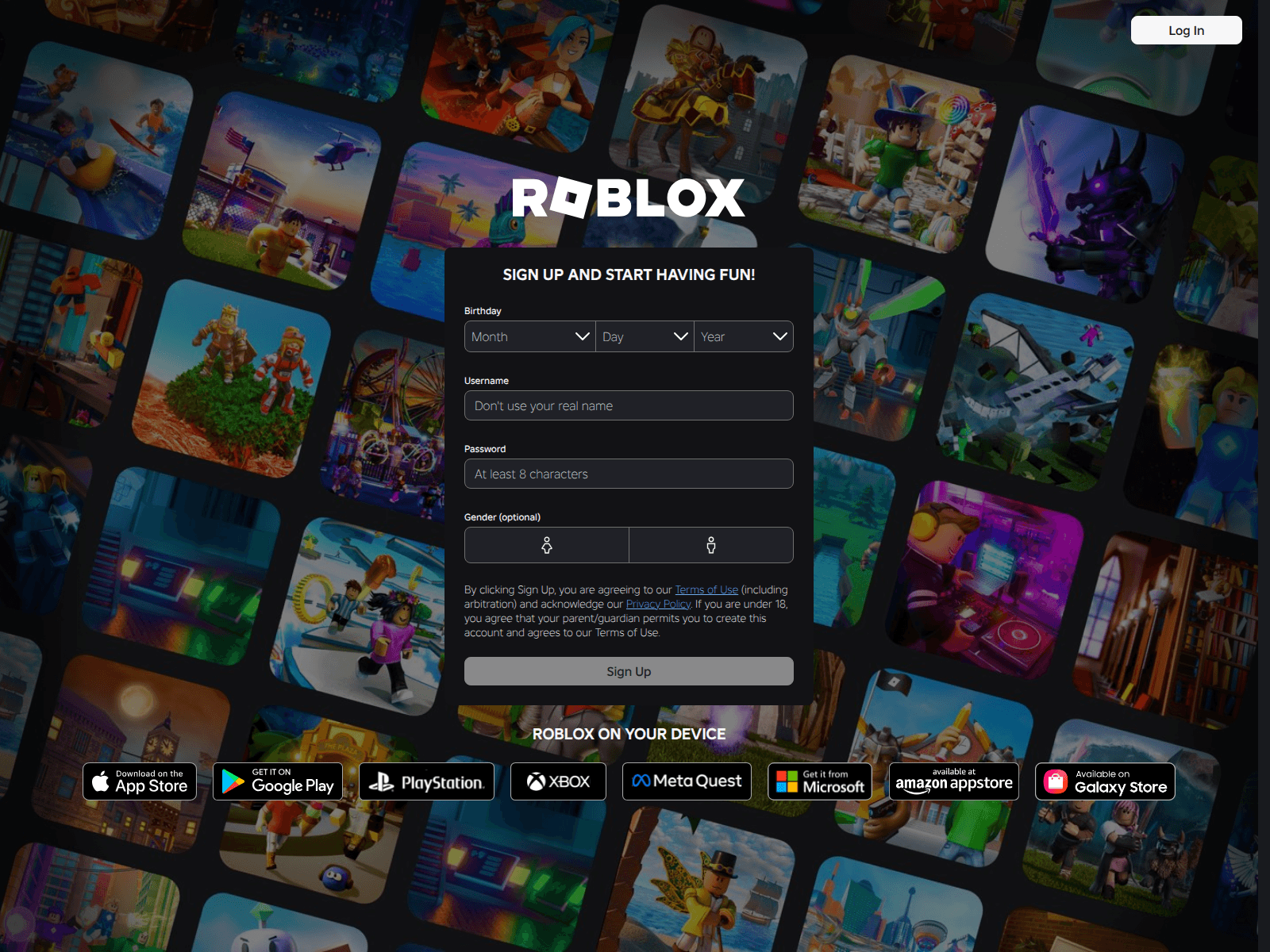 Screenshot of roblox.ly