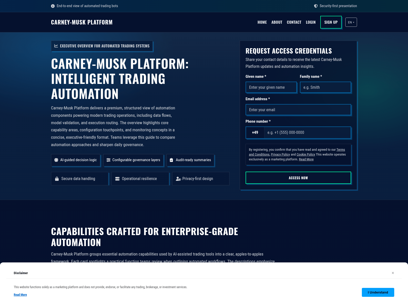 Screenshot of carney-muskplatform.shop