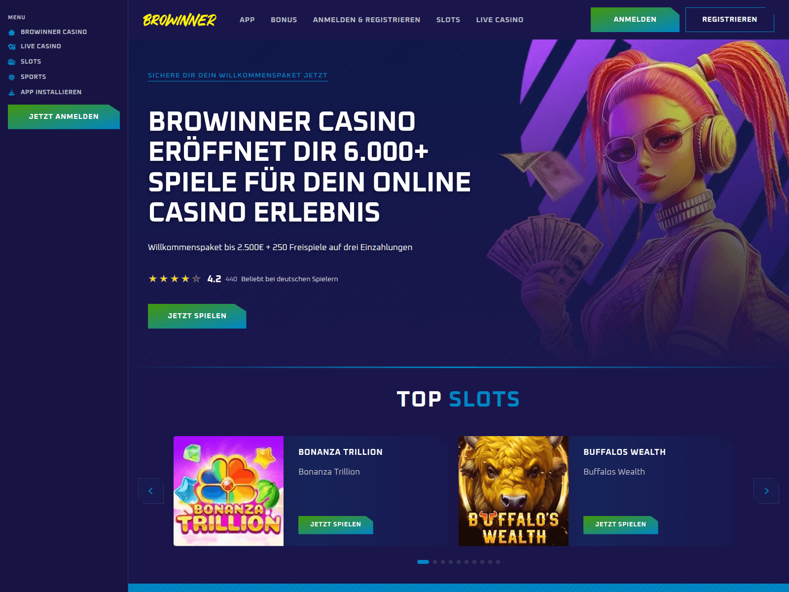 Screenshot of browinnercasino-de.net