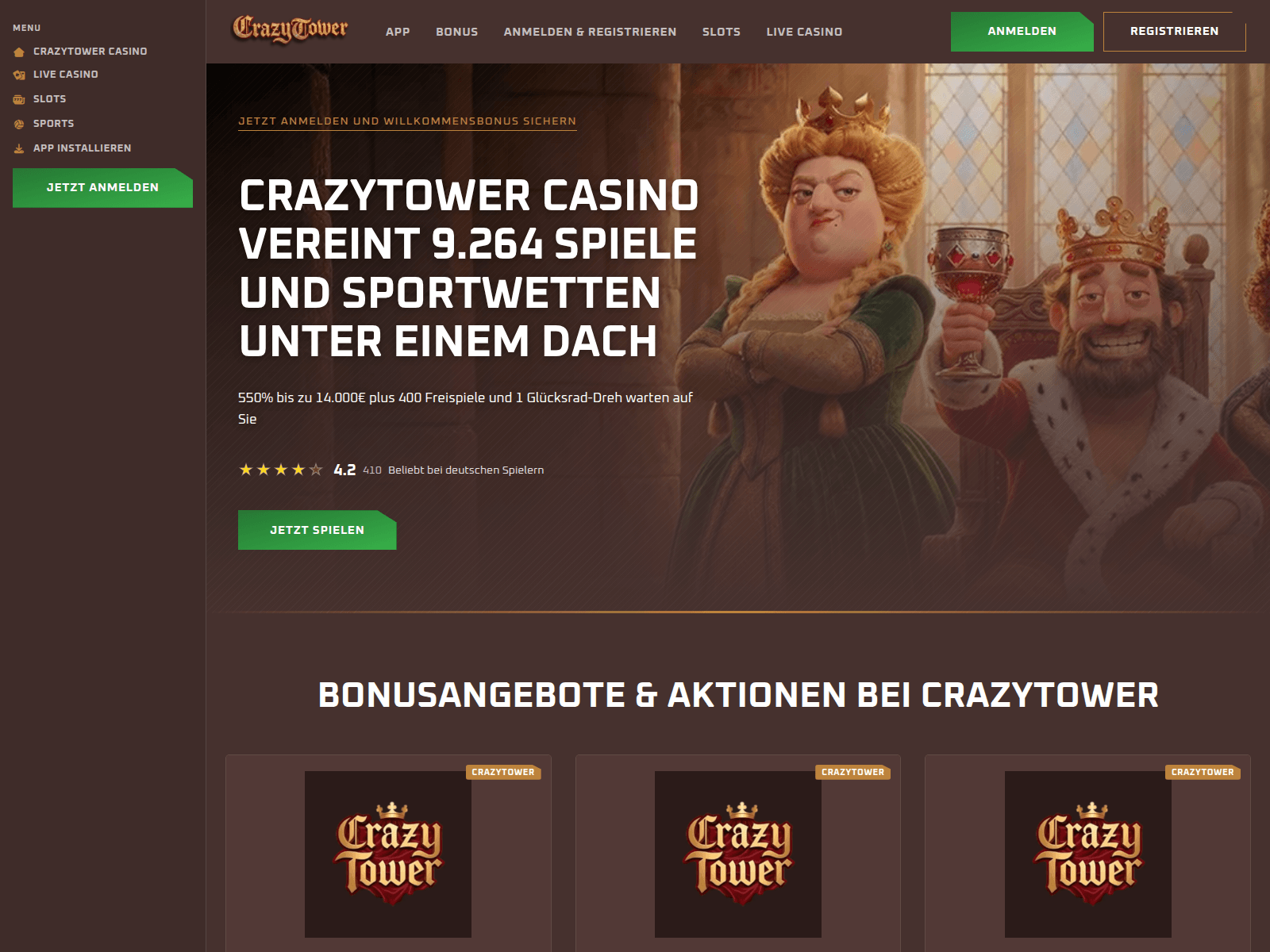 Screenshot of de-crazytower.net