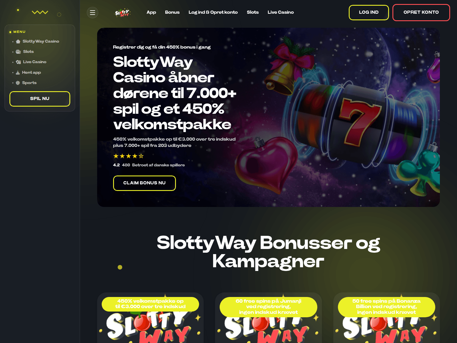 Screenshot of slottyway-dk.com
