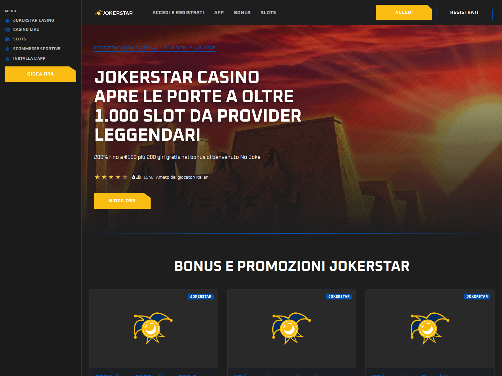 Screenshot of jokerstar-it.com