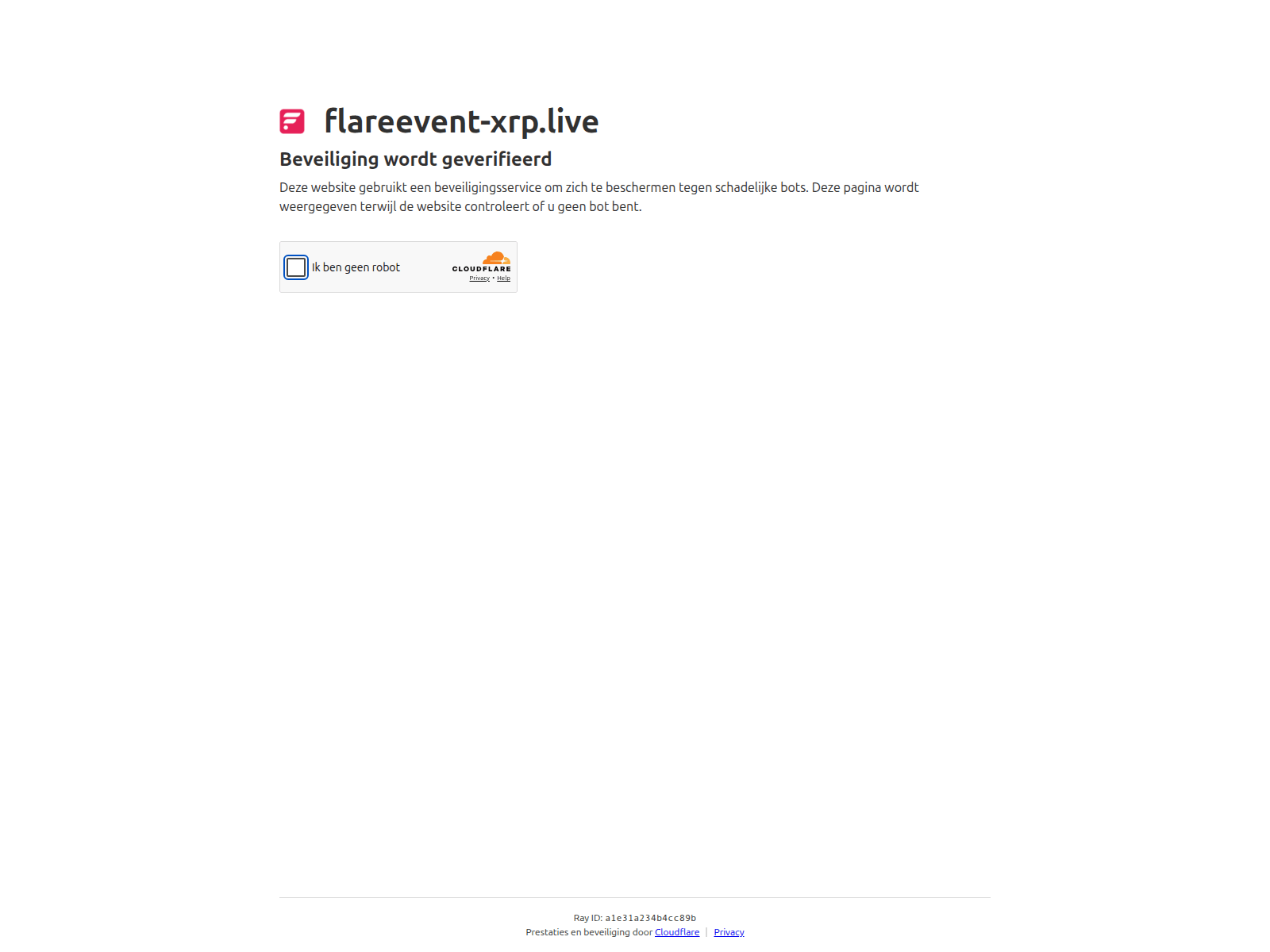 Screenshot of flareevent-xrp.live