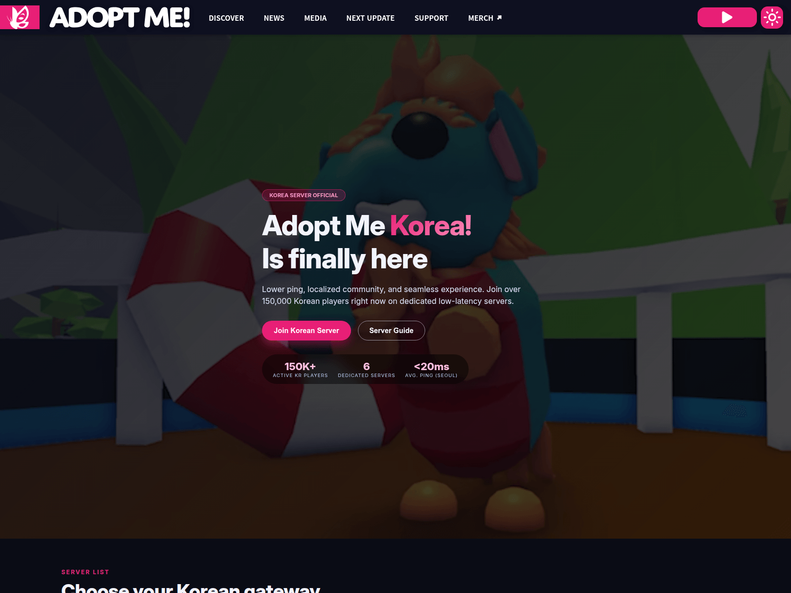 Screenshot of adoptmekorea.net