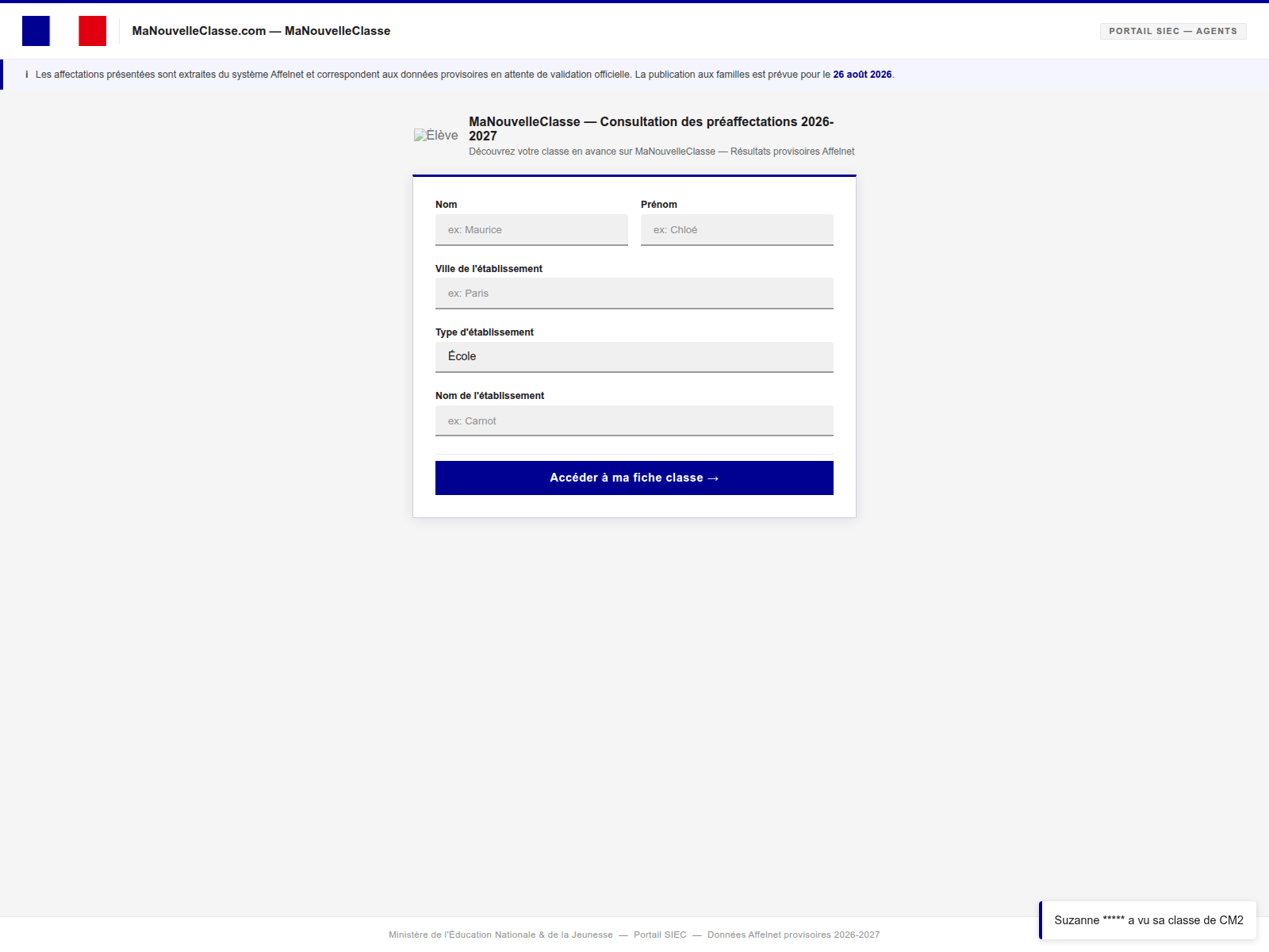Screenshot of manouvelleclasse.com