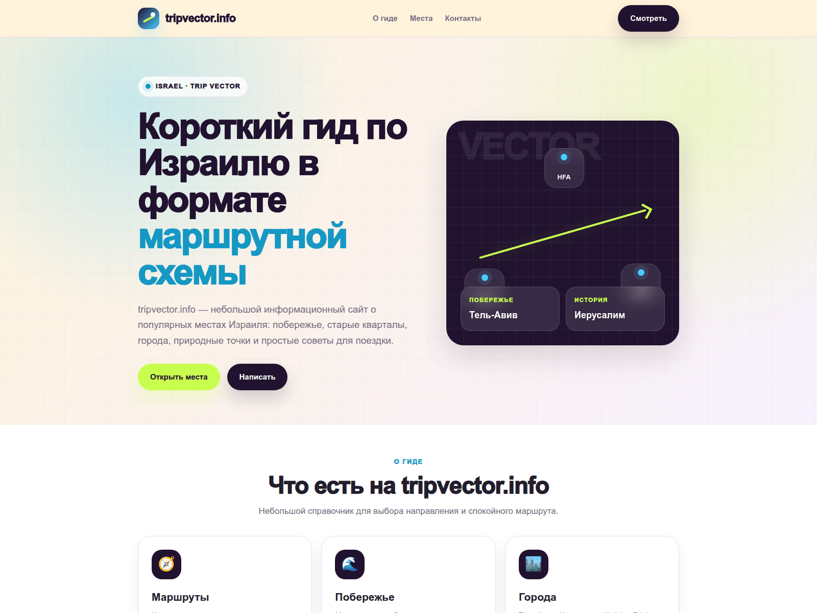 Screenshot of tripvector.info