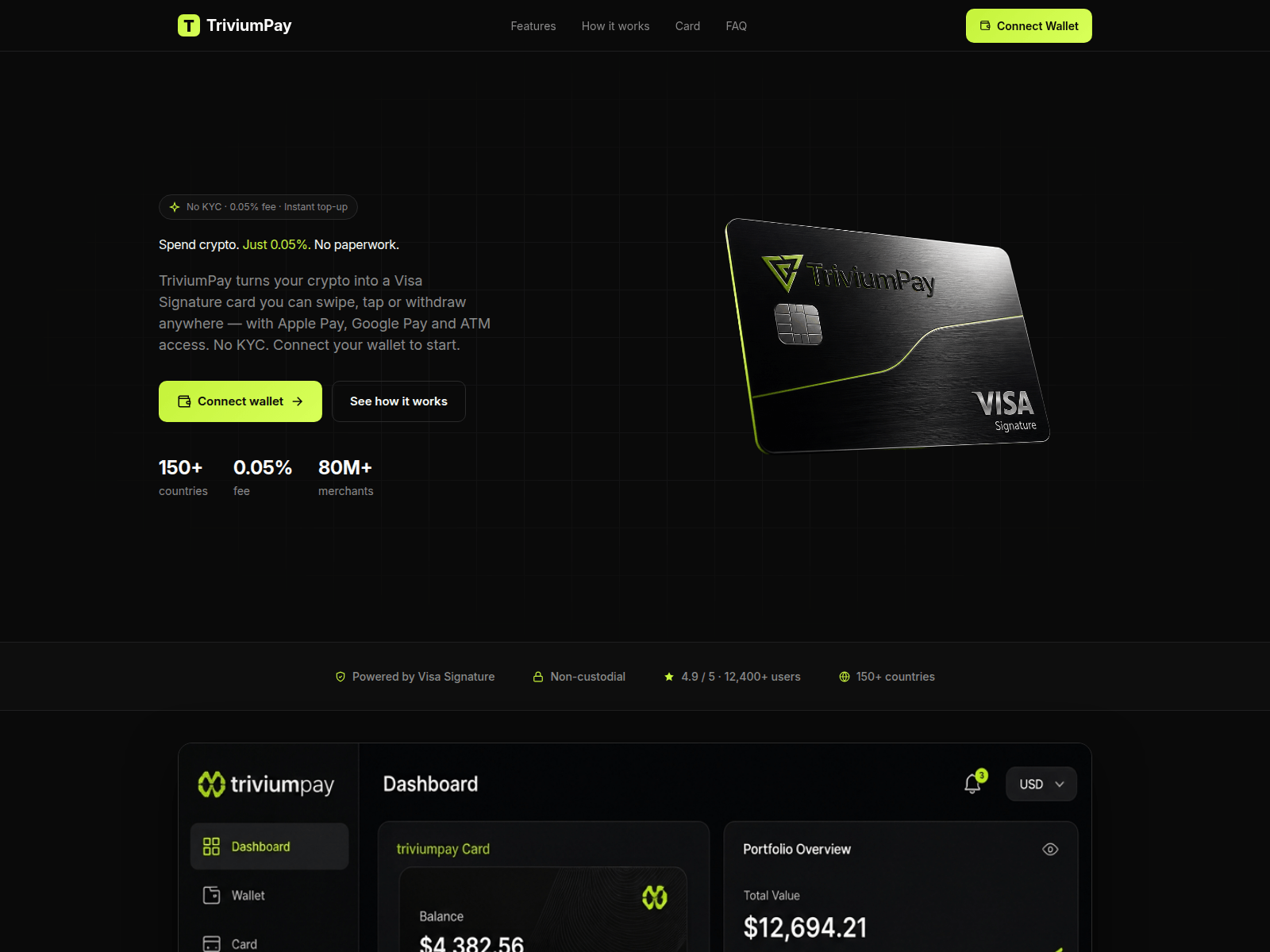 Screenshot of triviumpay.xyz