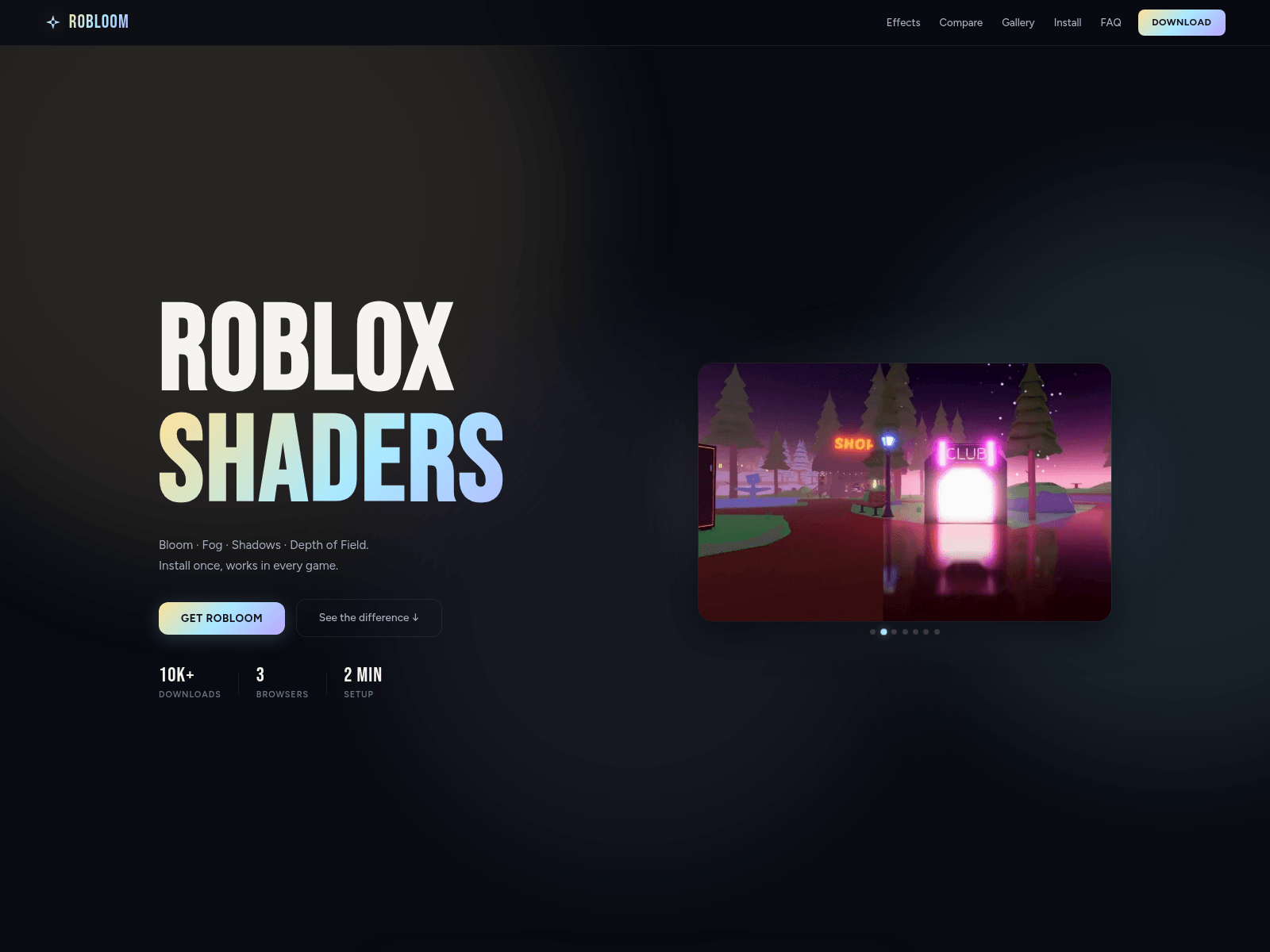 Screenshot of robloom.net