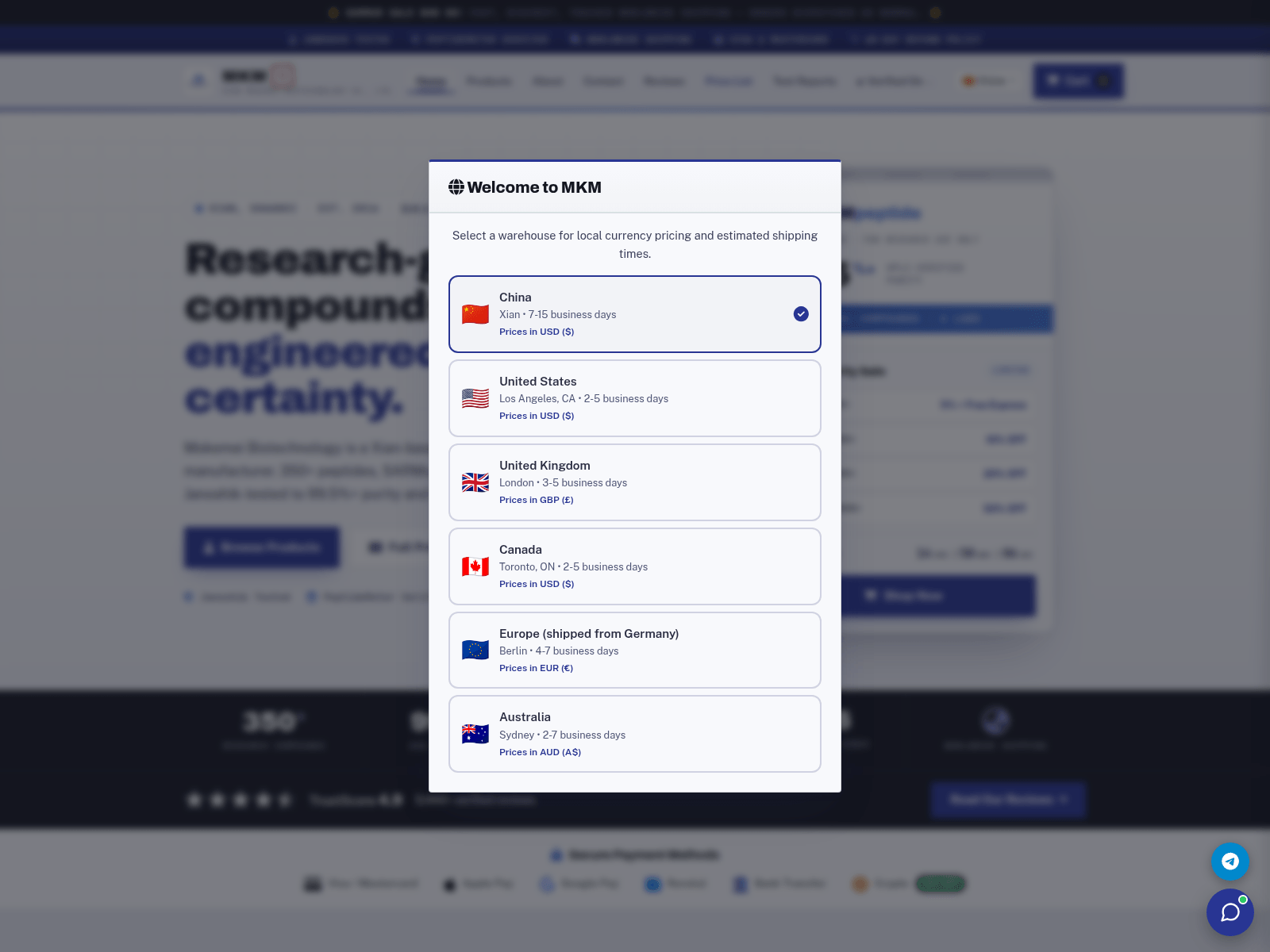 Screenshot of mokemeibiotechnology.com
