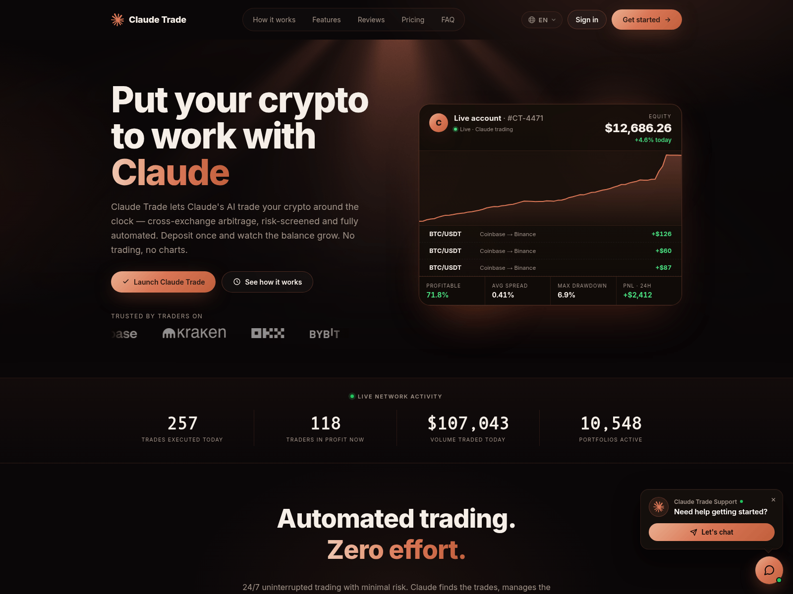Screenshot of claudetrade.net