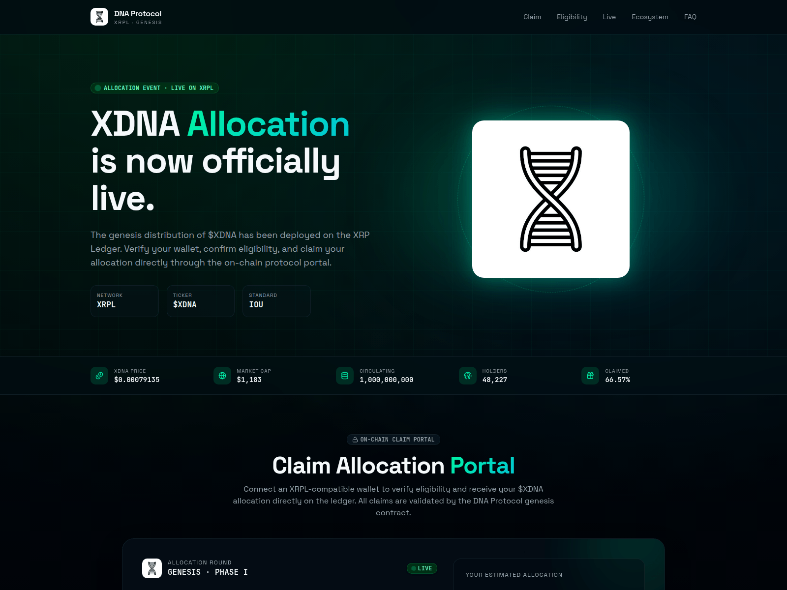Screenshot of xdnalabs.info