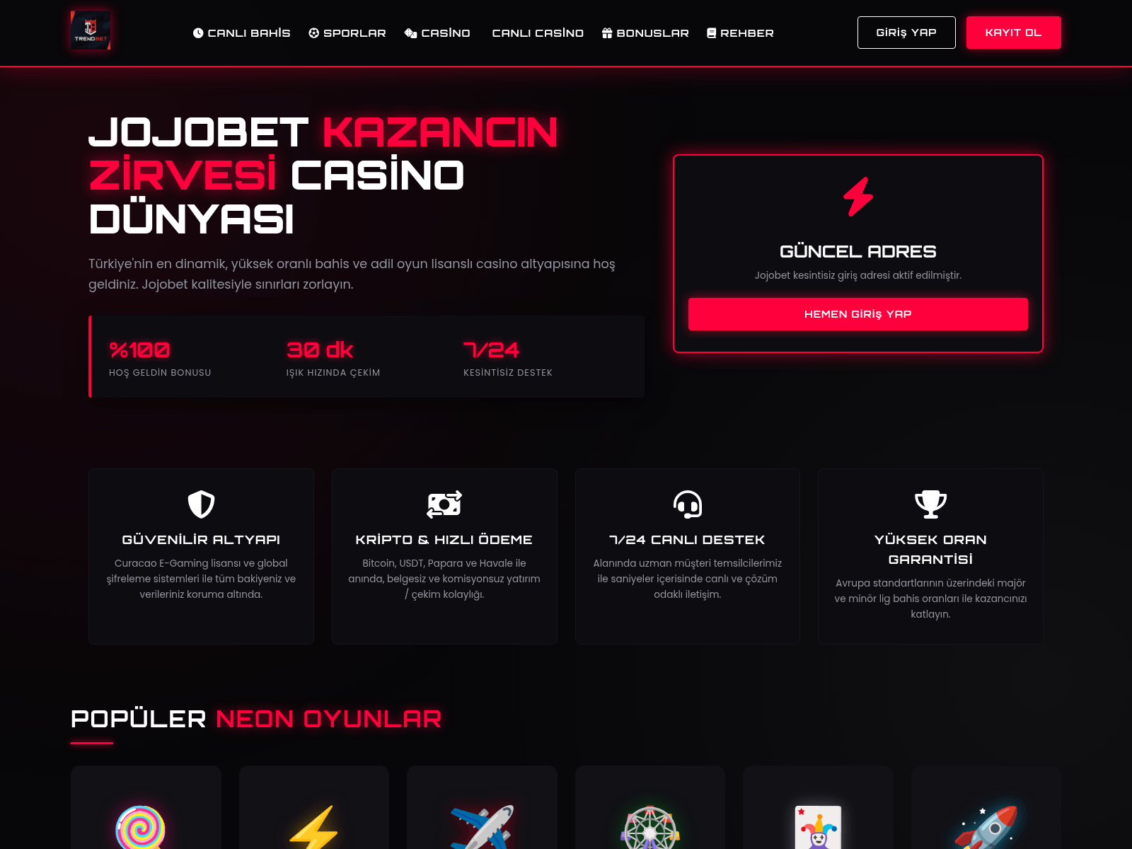 Screenshot of jojobet-2026engunceladresim.vip