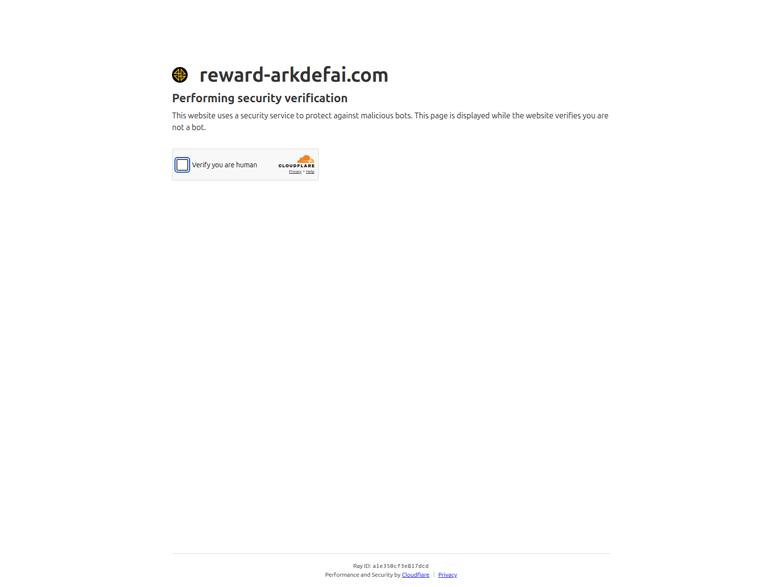 Screenshot of reward-arkdefai.com