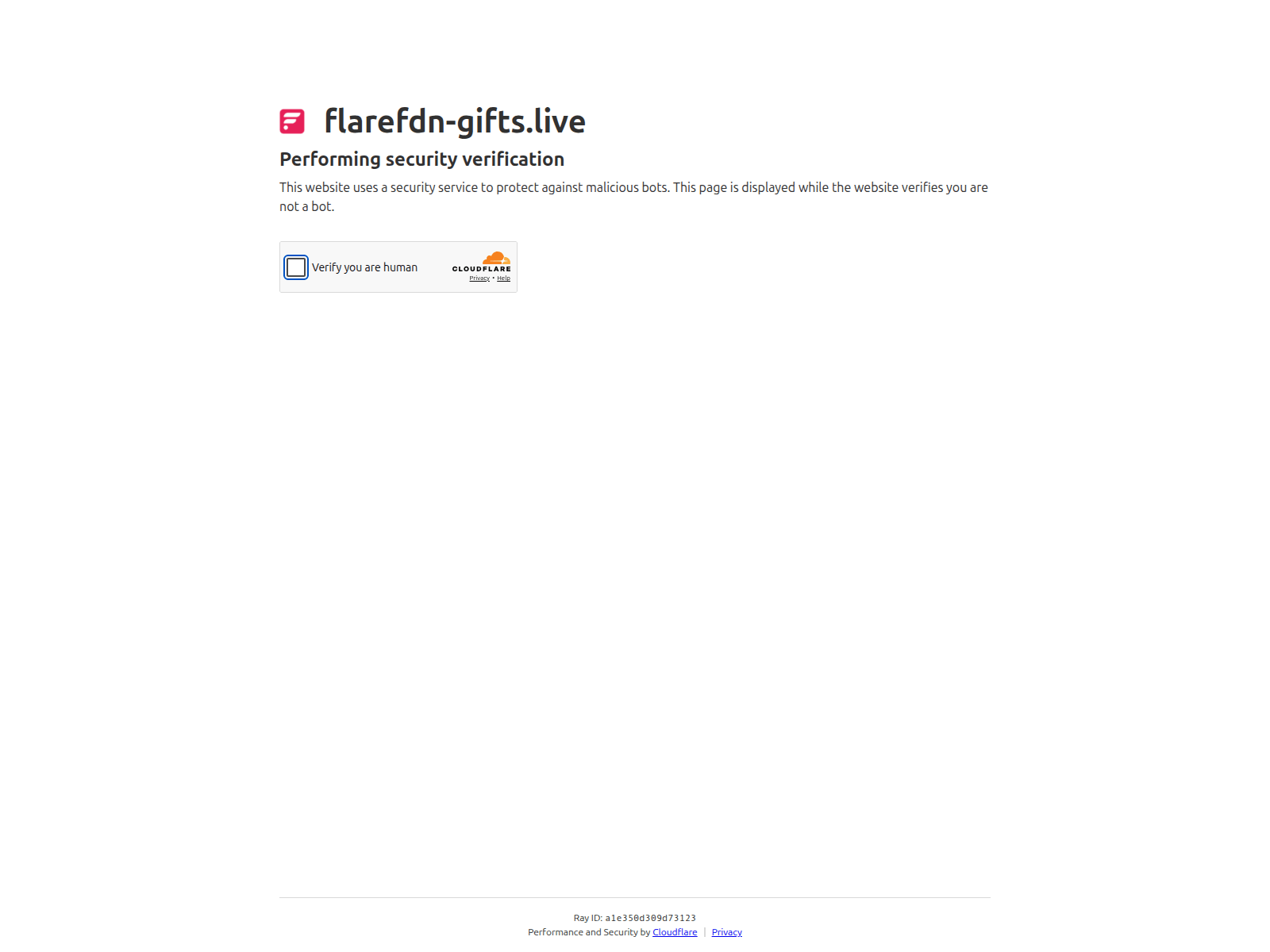 Screenshot of flarefdn-gifts.live