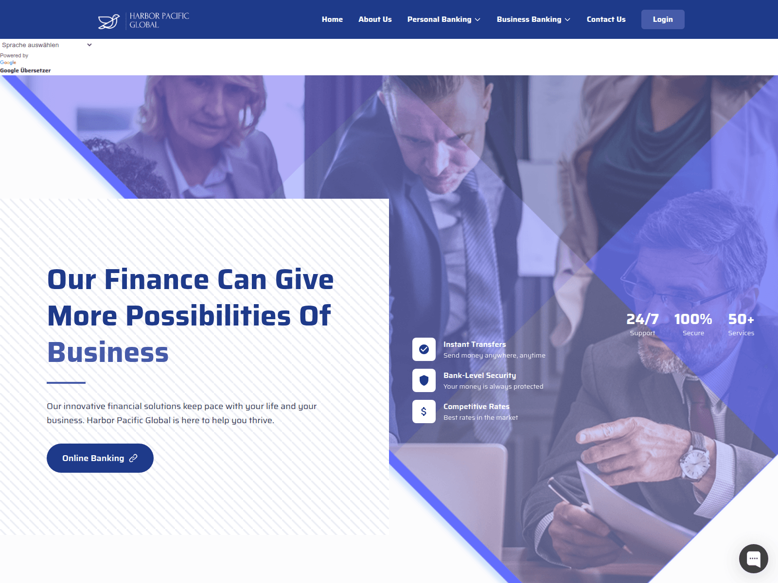 Screenshot of harborpacificglobal.com