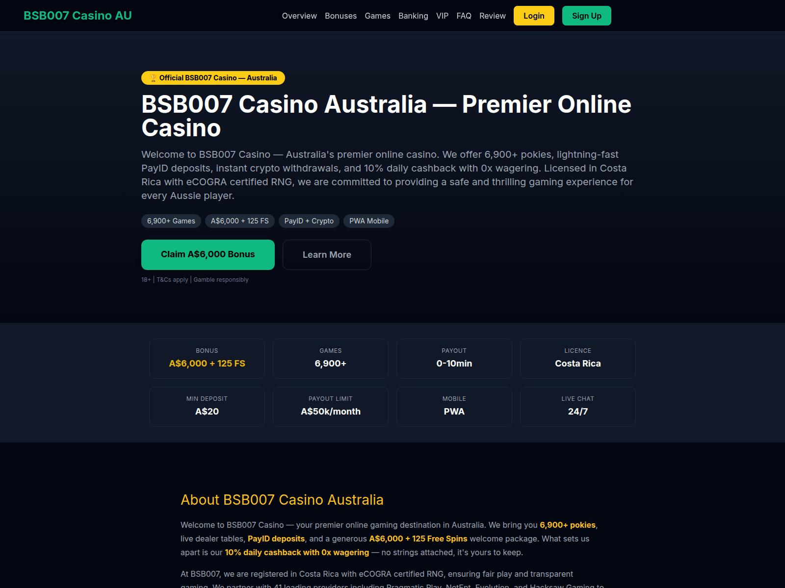 Screenshot of bsb007casino-aus.net