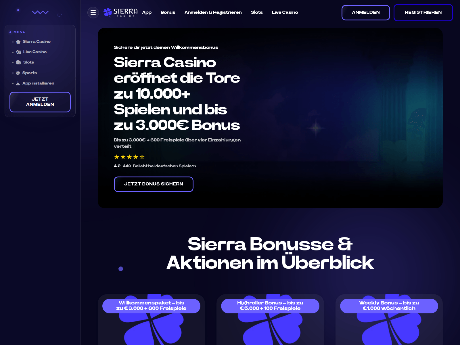 Screenshot of de-sierracasino.com