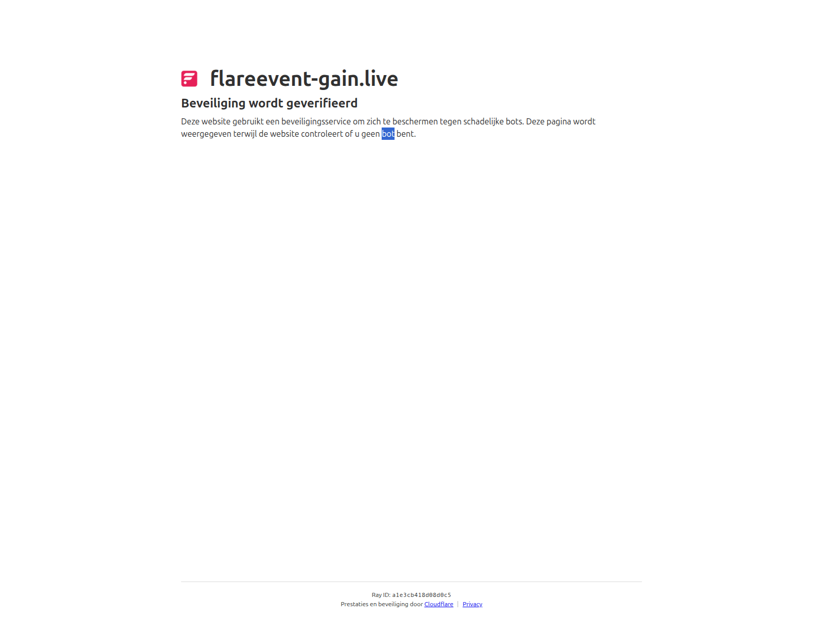 Screenshot of flareevent-gain.live