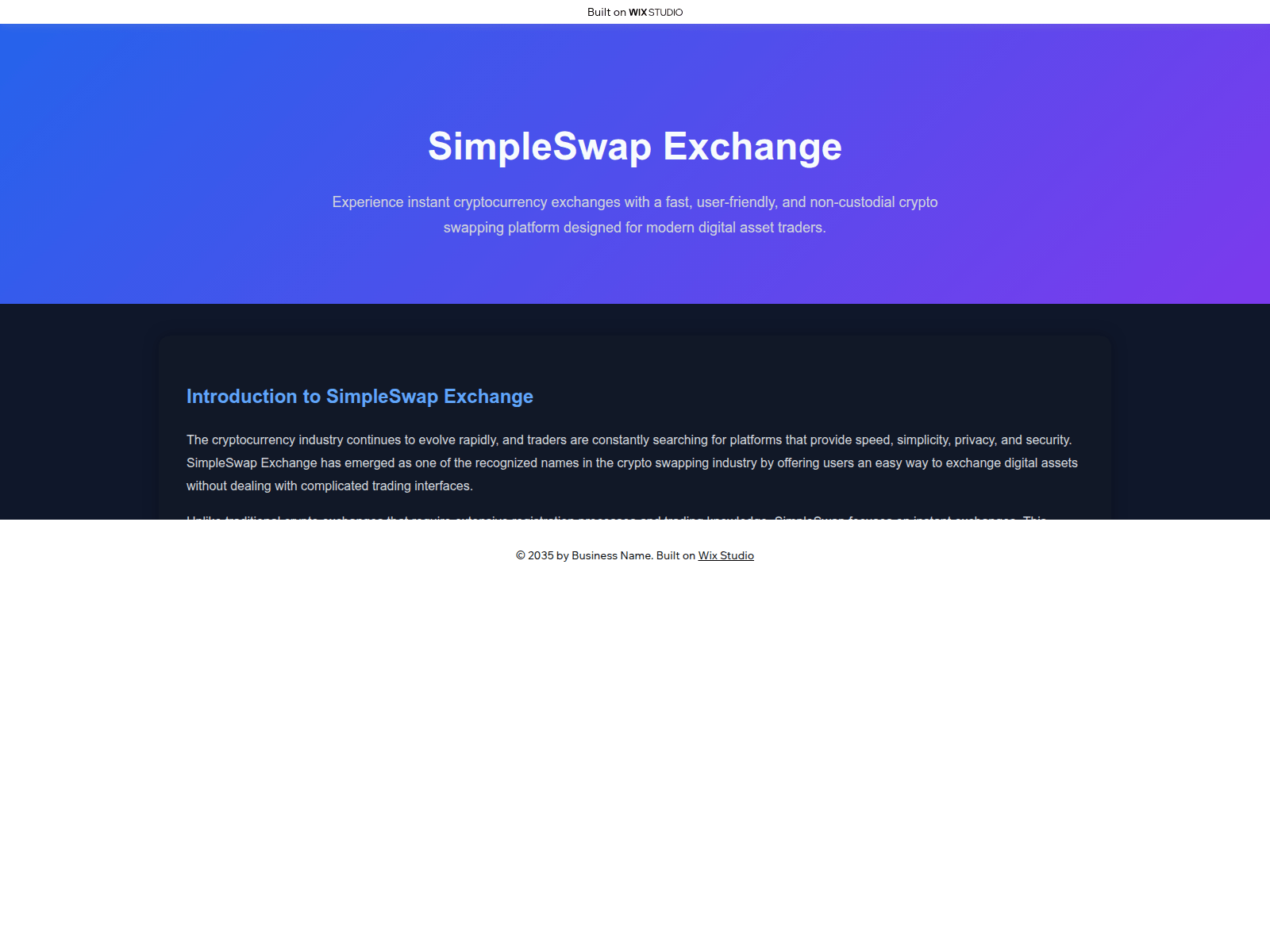Screenshot of simplnwap.wixstudio.com
