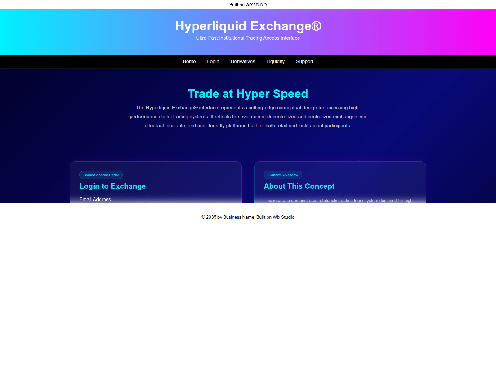 Screenshot of hyparrliqued.wixstudio.com