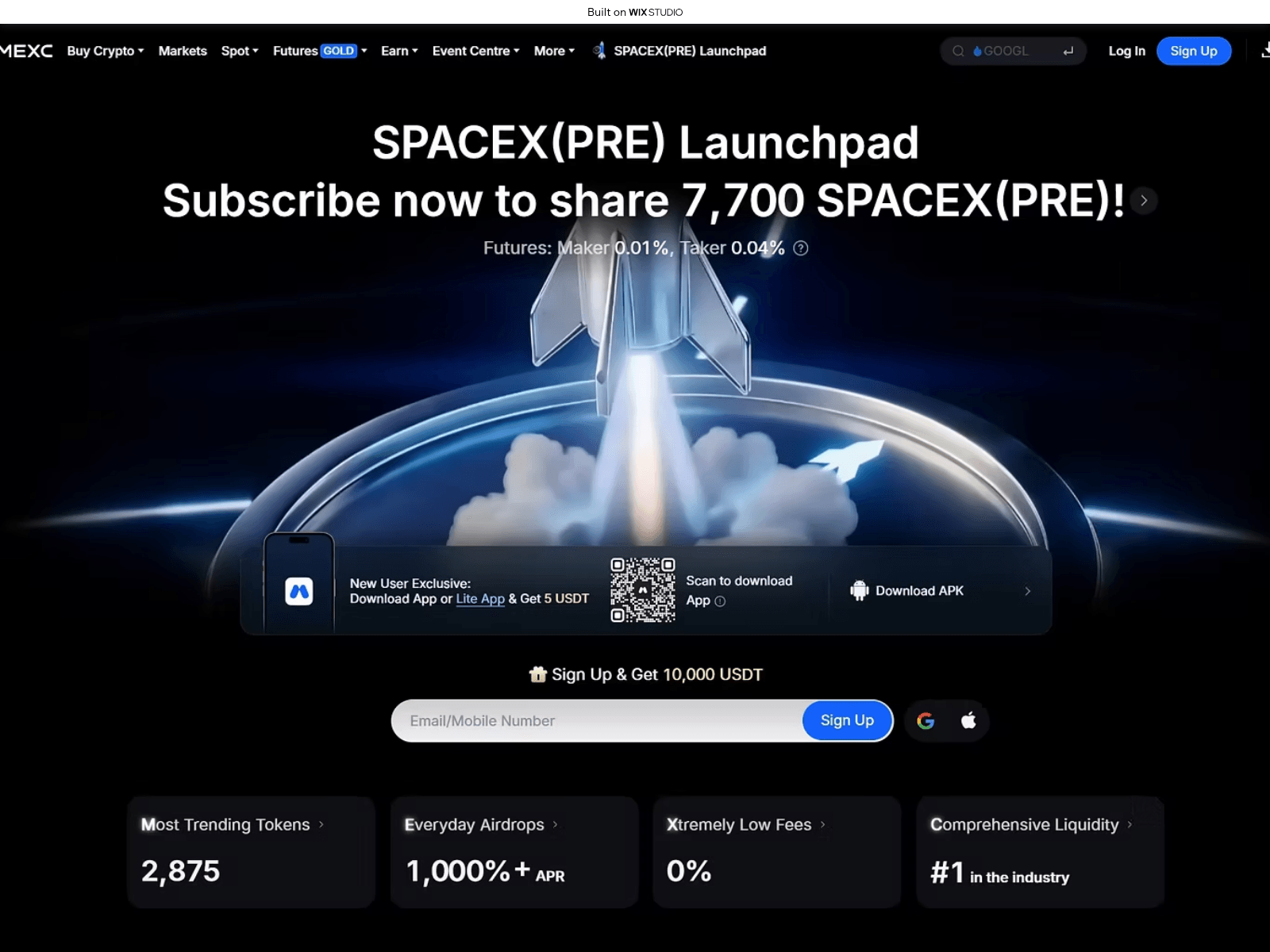 Screenshot of apps-mexxapps.wixstudio.com