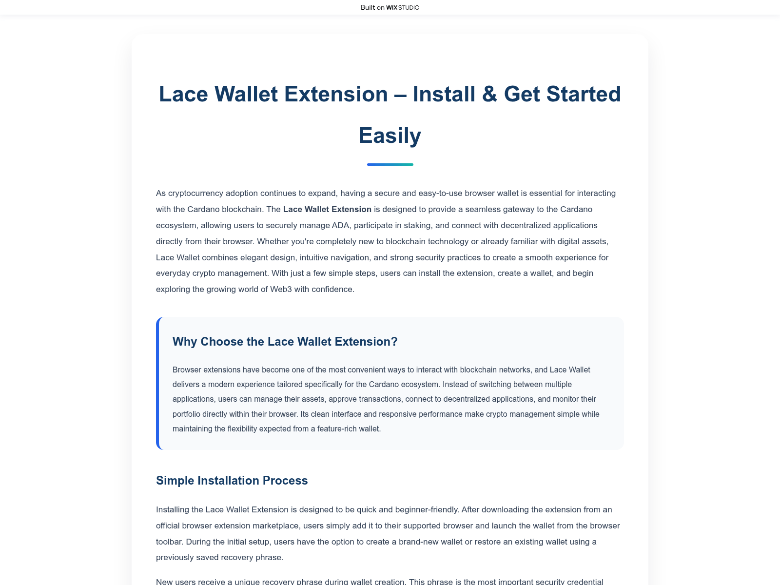 Screenshot of home-lacextension.wixstudio.com