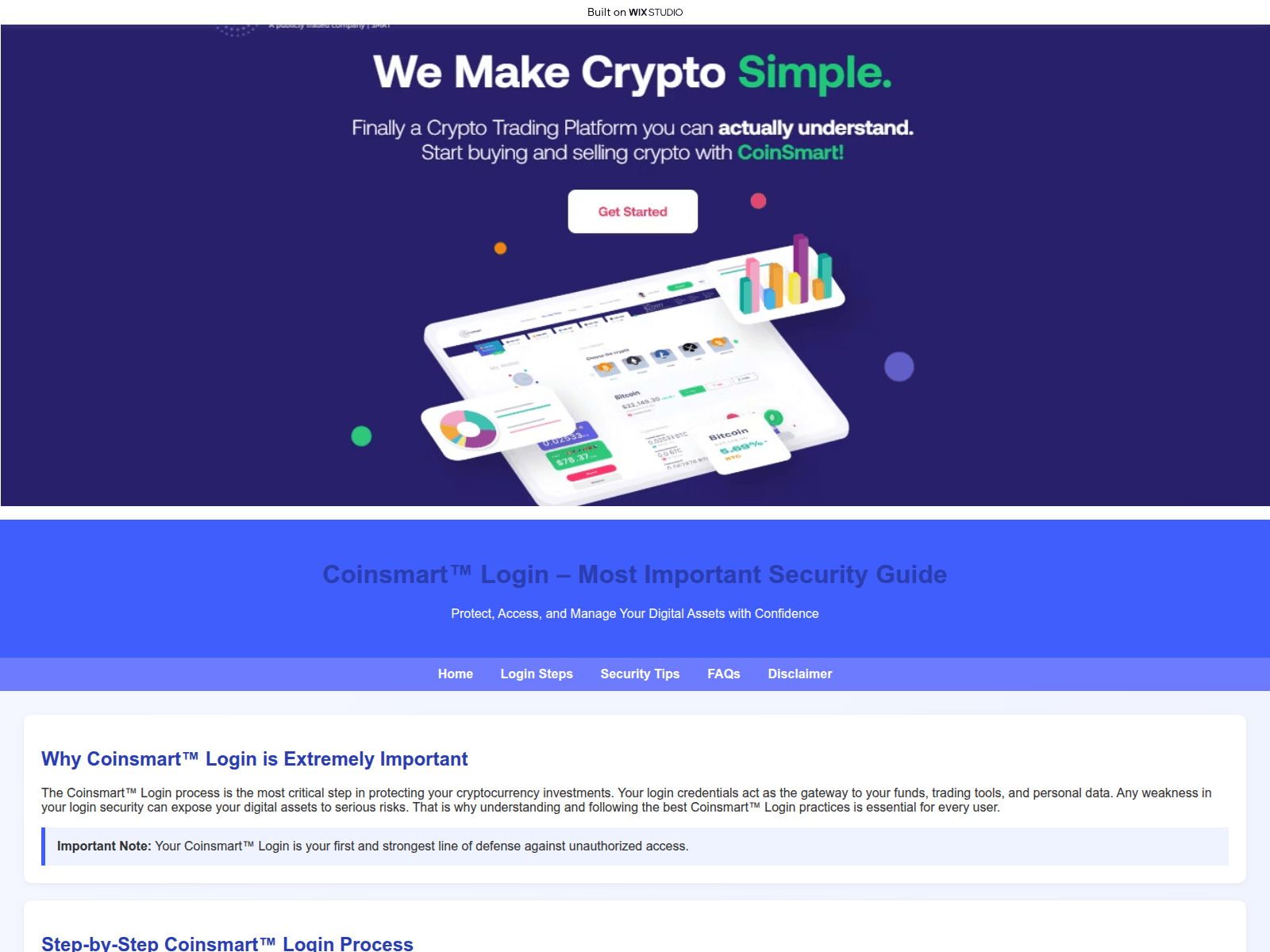 Screenshot of coismrat.wixstudio.com