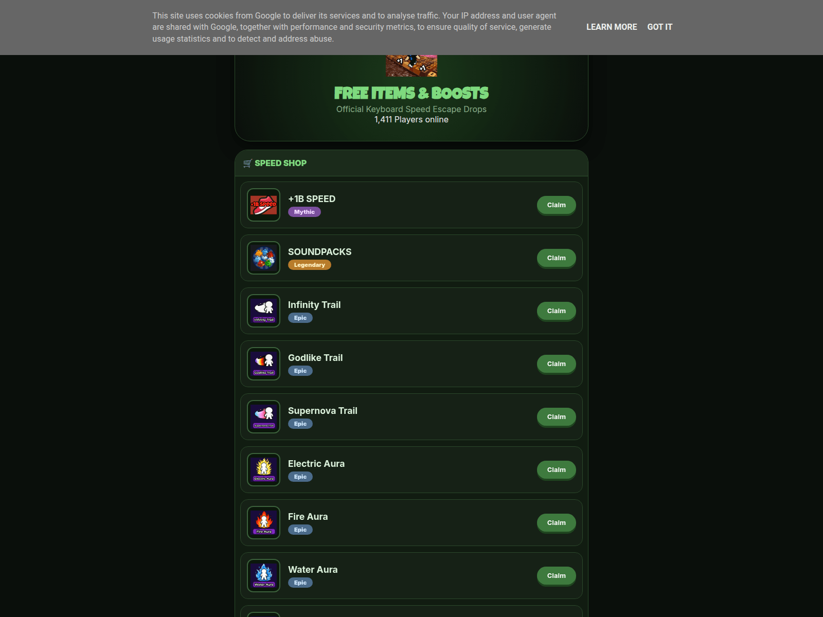 Screenshot of speedescape2.blogspot.com