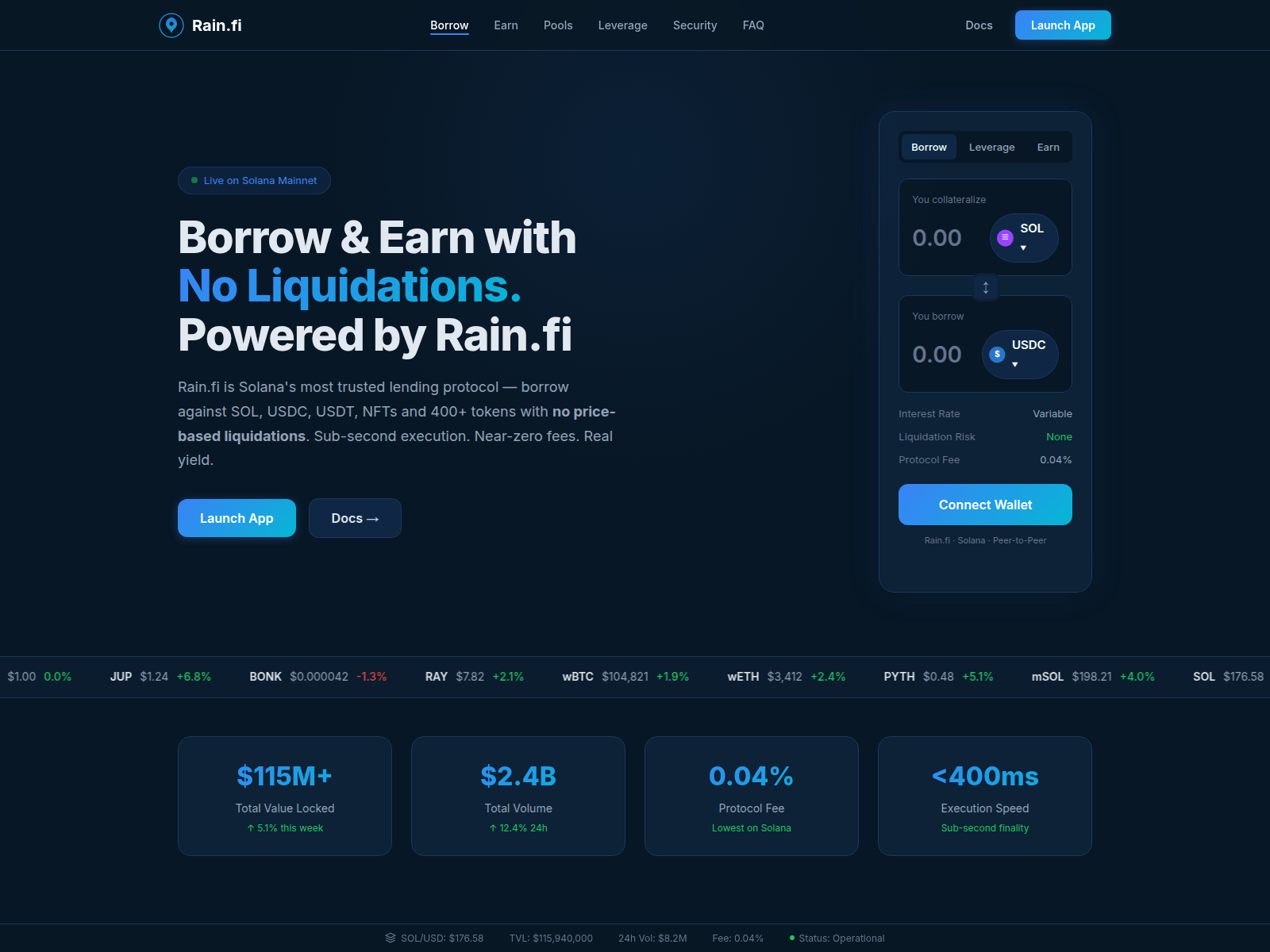 Screenshot of rainfi-borrow.com
