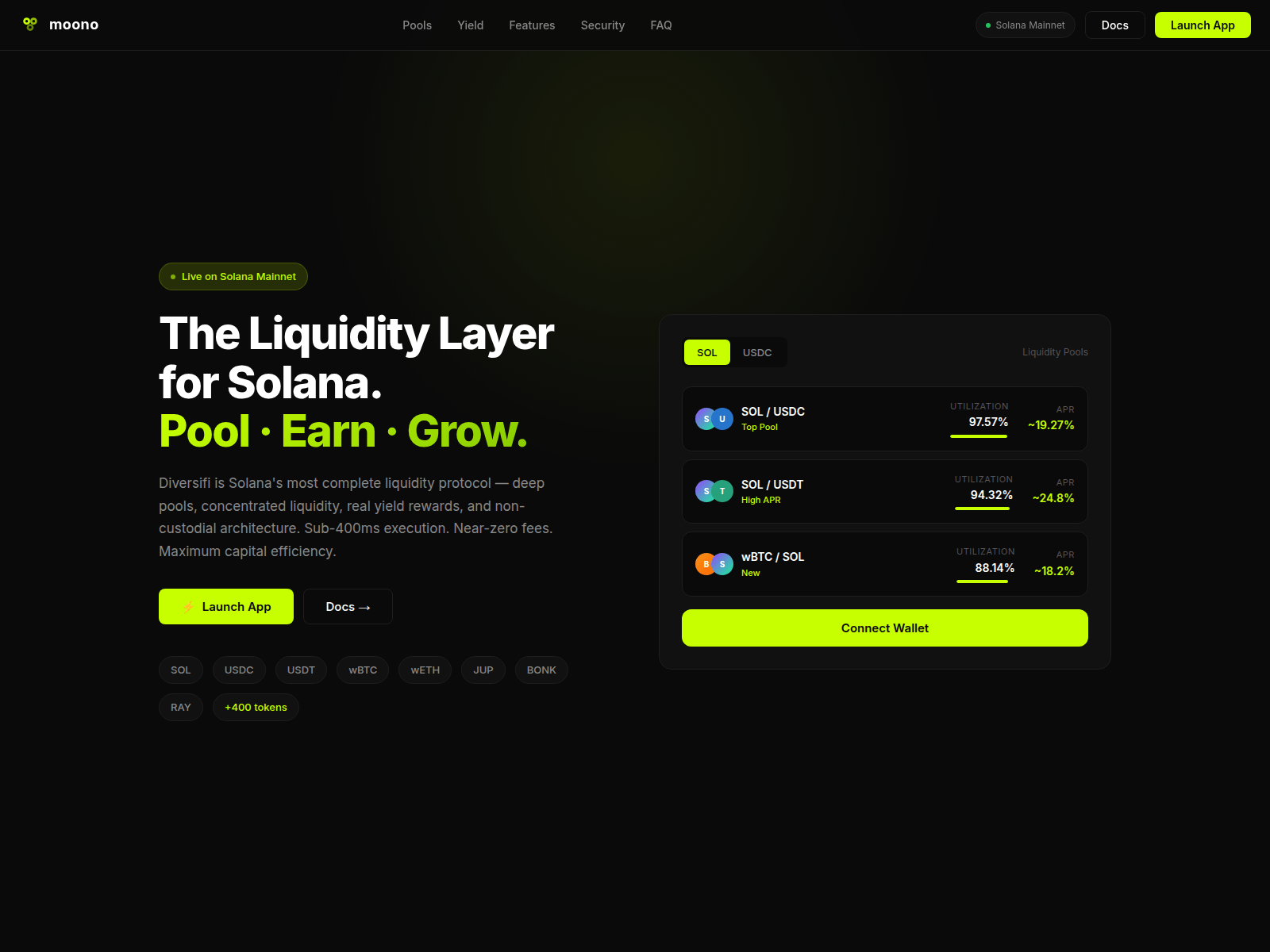 Screenshot of moono-protocol.com