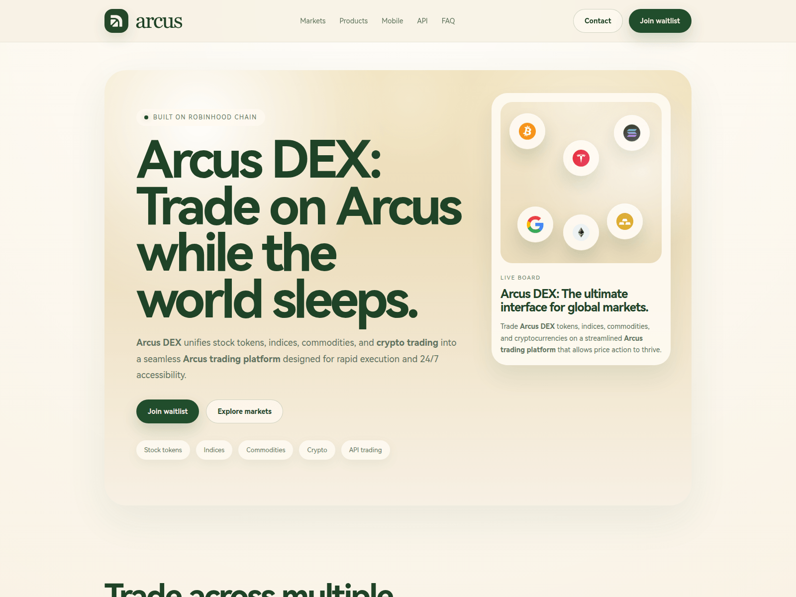 Screenshot of arcusdex.net