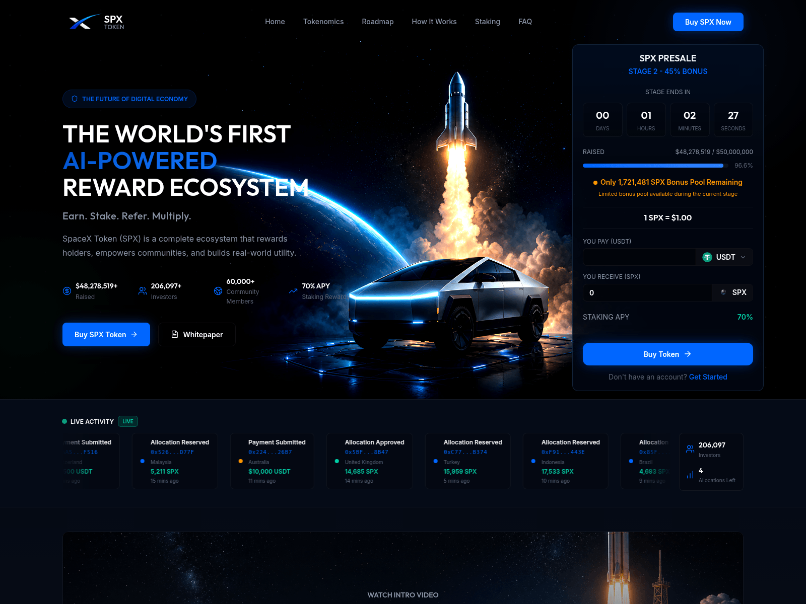 Screenshot of spxofficial.net