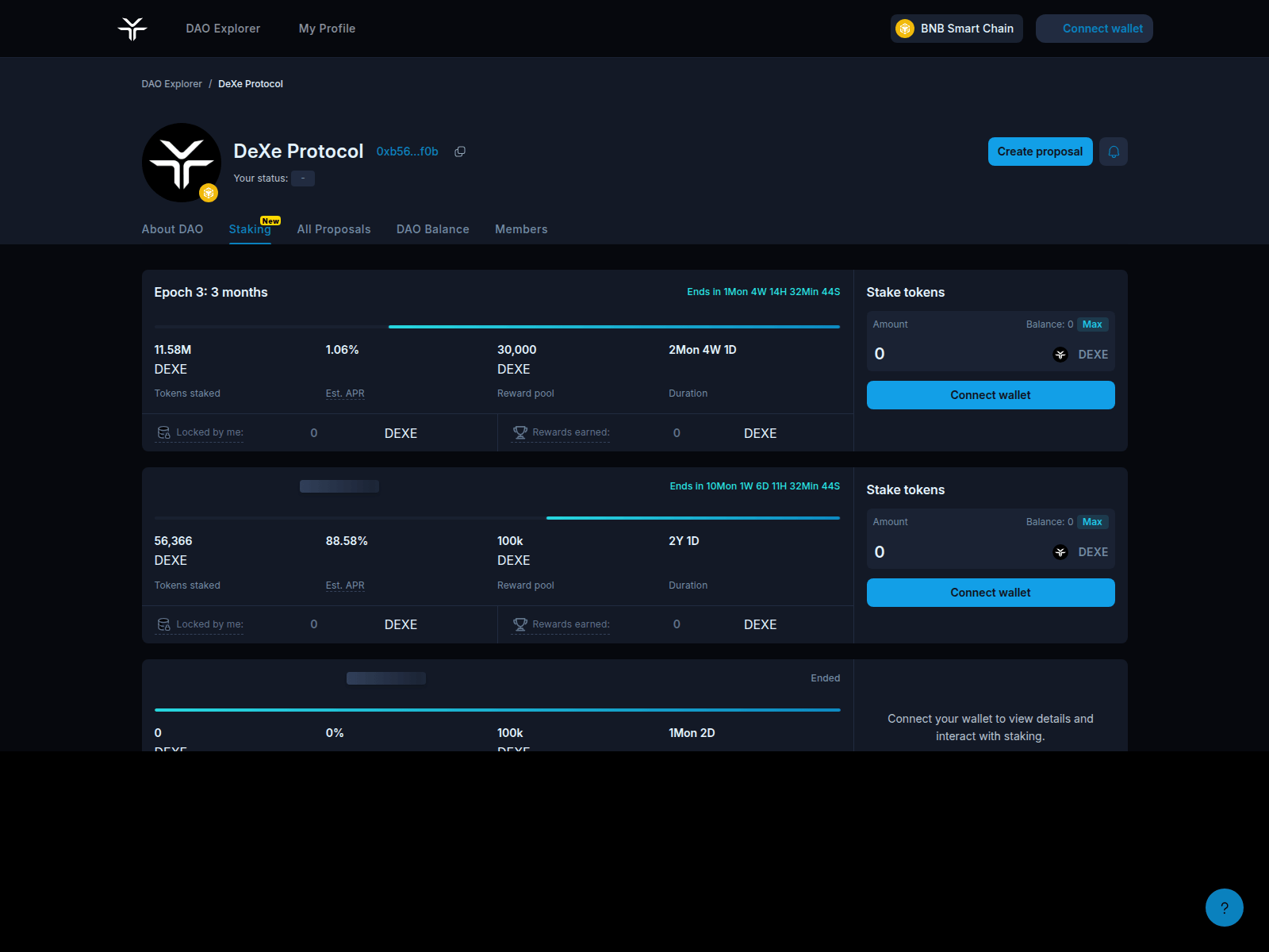 Screenshot of dexe.run