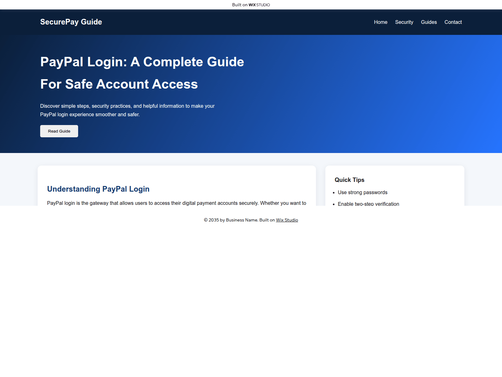 Screenshot of mypaypalcdn.wixstudio.com