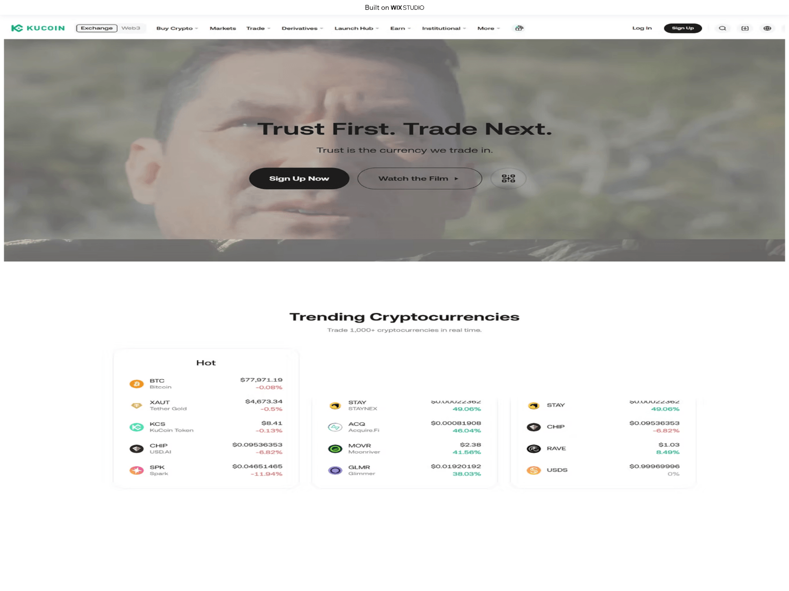 Screenshot of nav-kucoiinapp.wixstudio.com