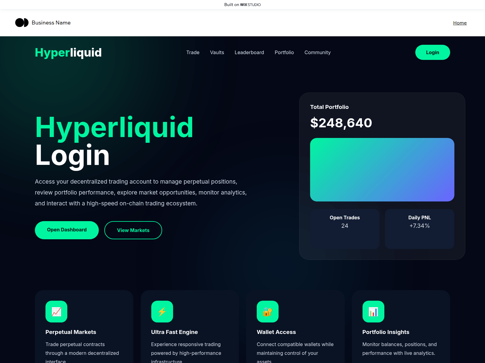 Screenshot of hyper-webapps.wixstudio.com