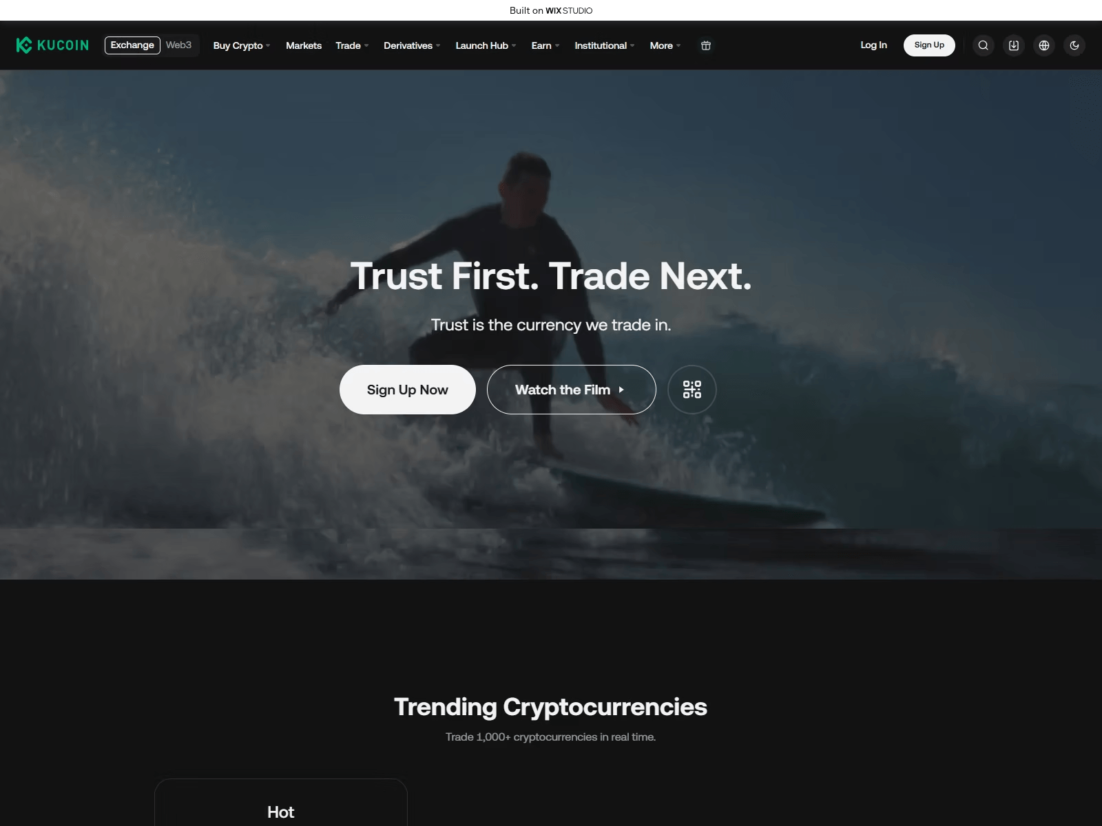 Screenshot of acc-kucoen-us.wixstudio.com