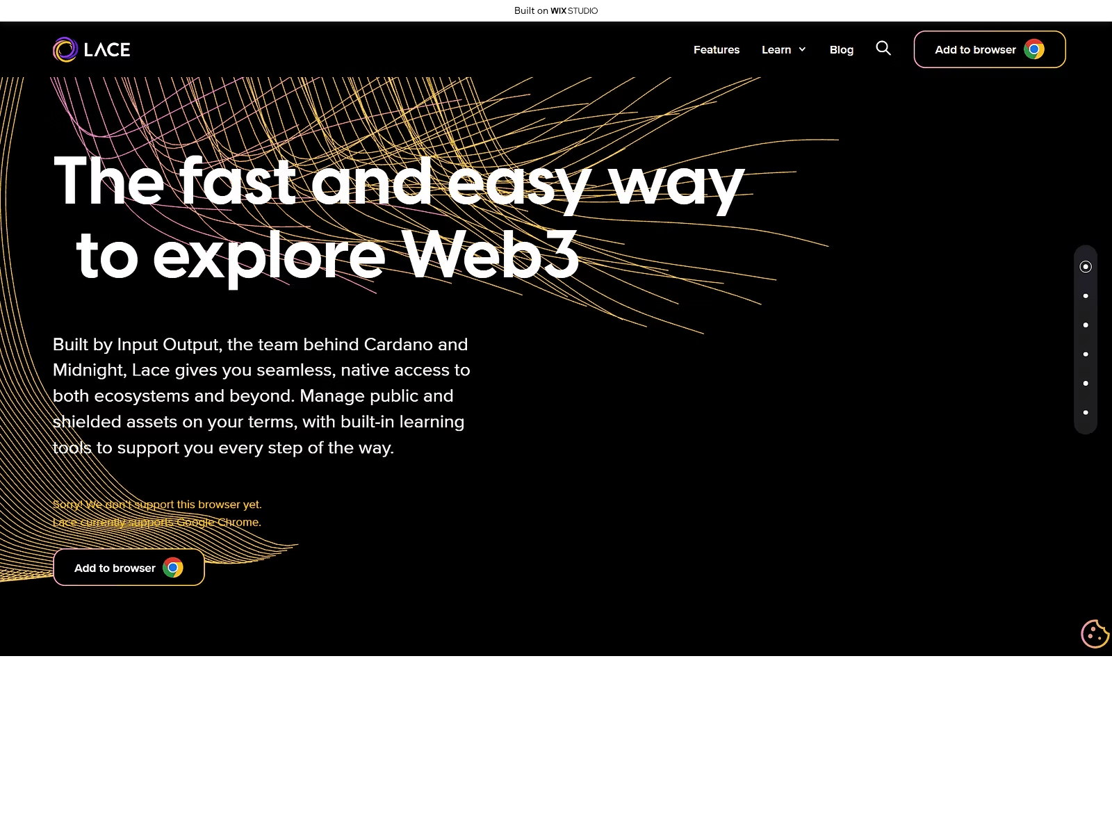 Screenshot of apps-laceapps.wixstudio.com