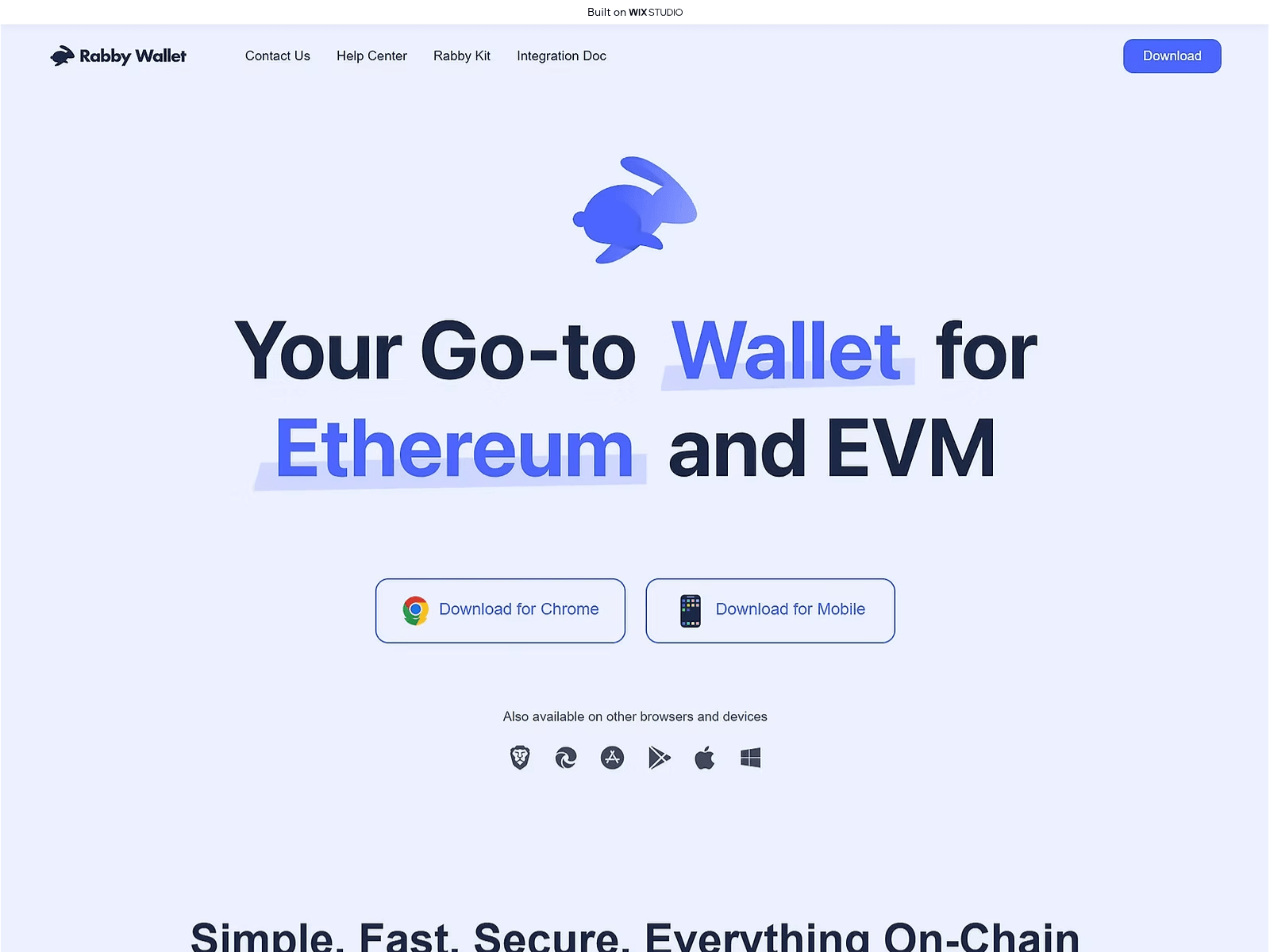 Screenshot of rabbyyapps.wixstudio.com