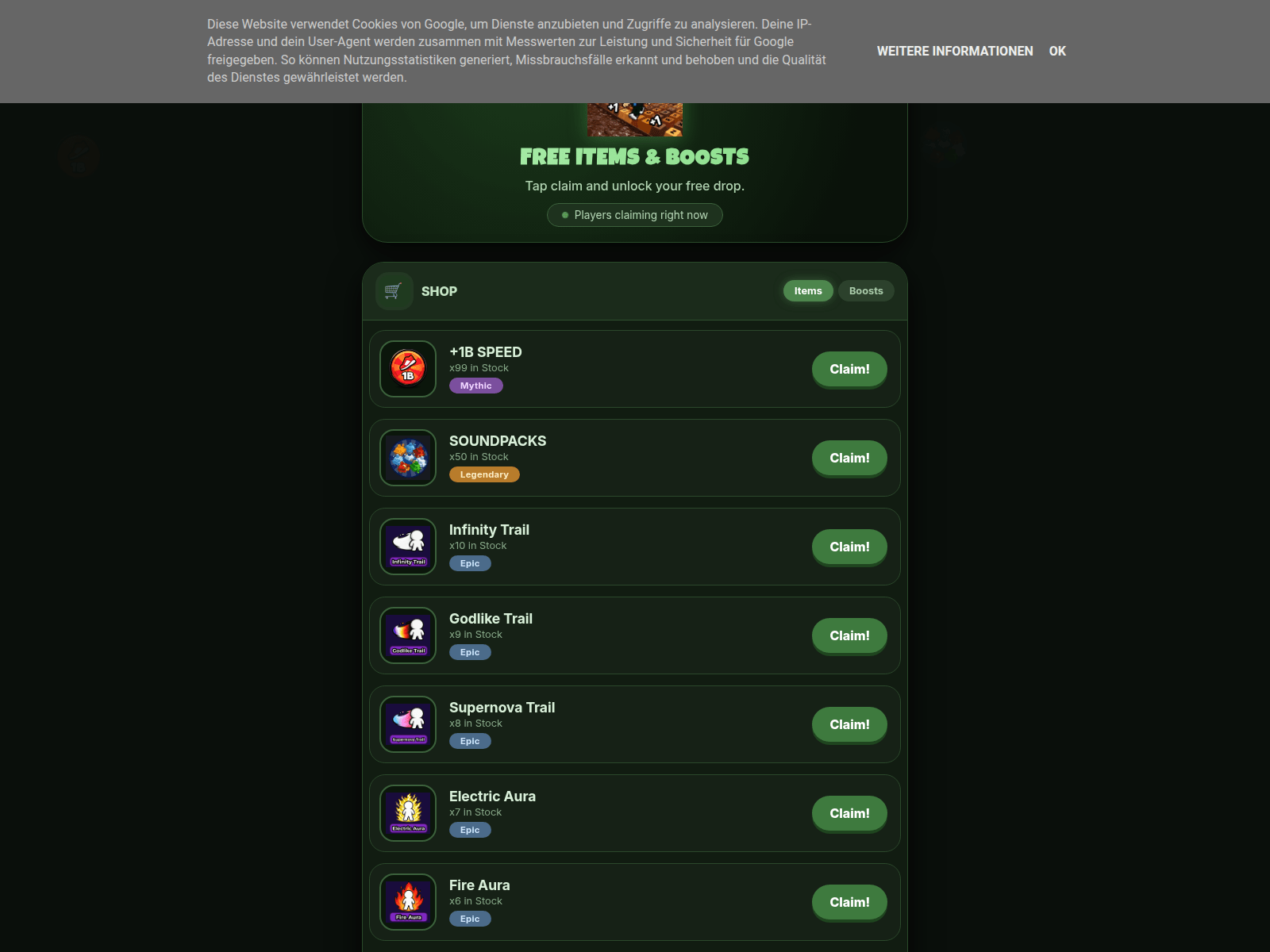 Screenshot of claim1rewards1roblox.blogspot.com