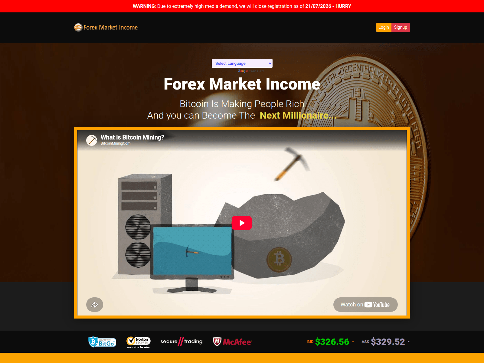 Screenshot of fnxmartincome.com
