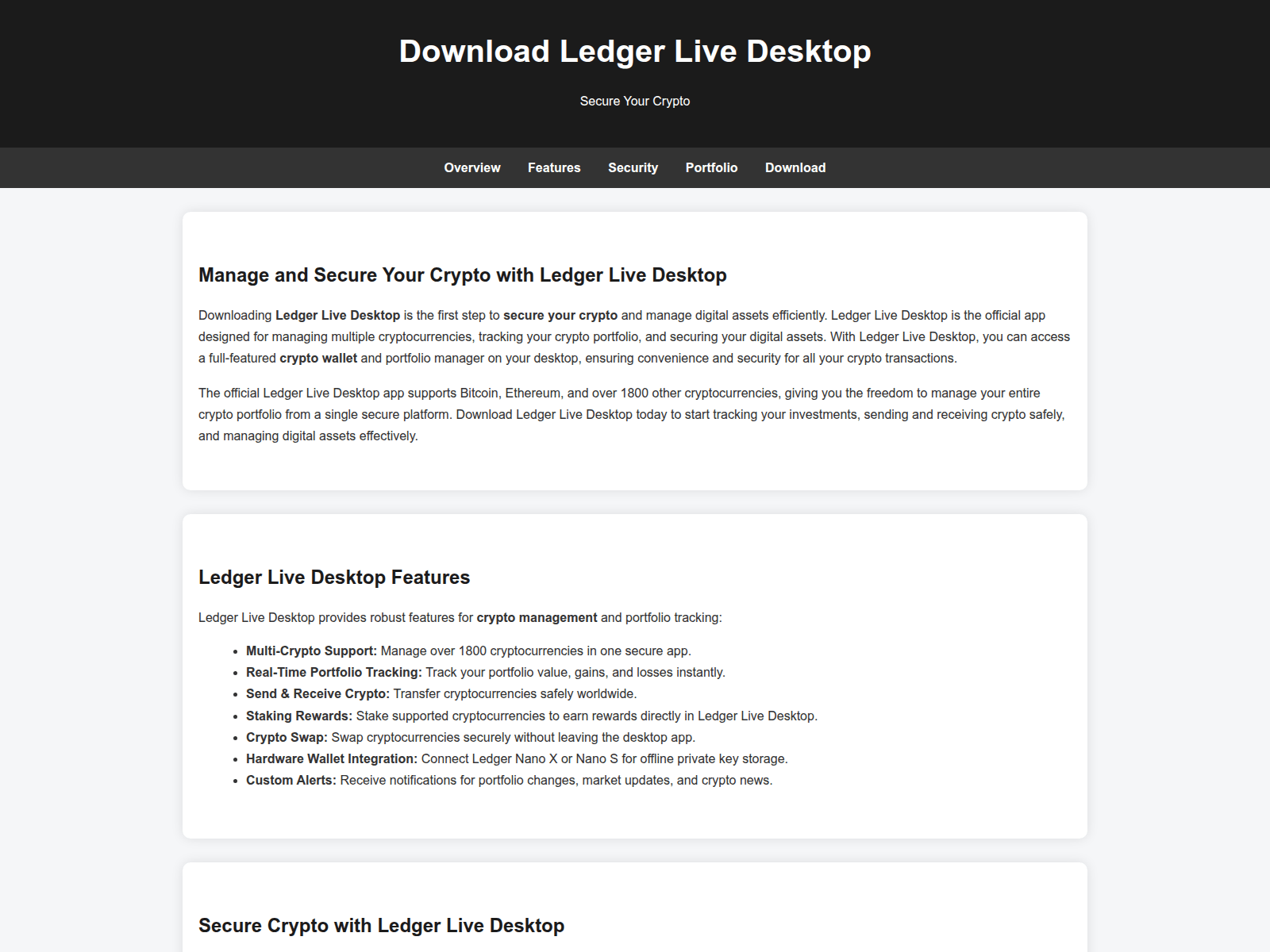 Screenshot of ledgger-livedesk.pages.dev