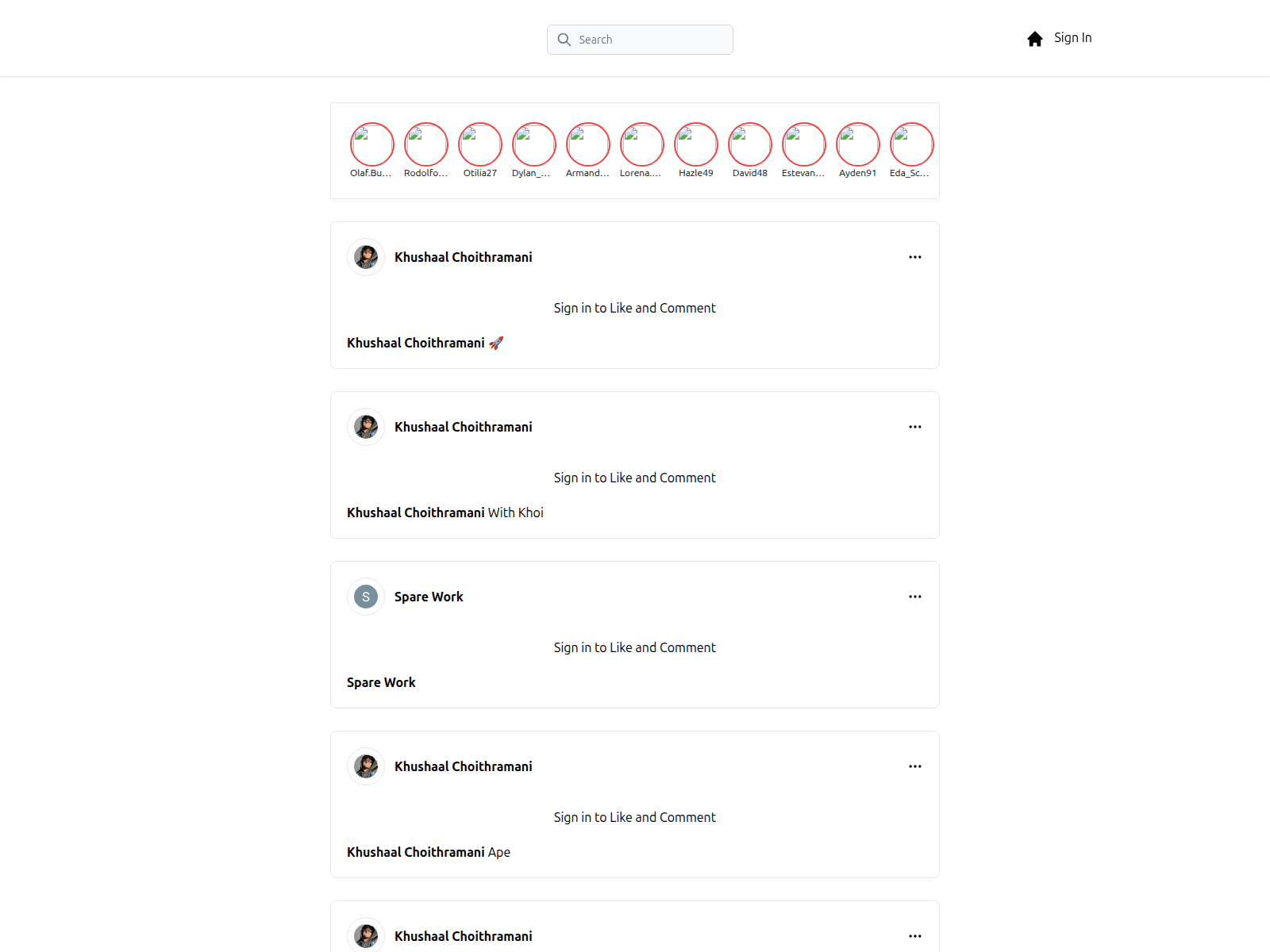 Captura de tela de instagram-nextjs-khushxxl.vercel.app