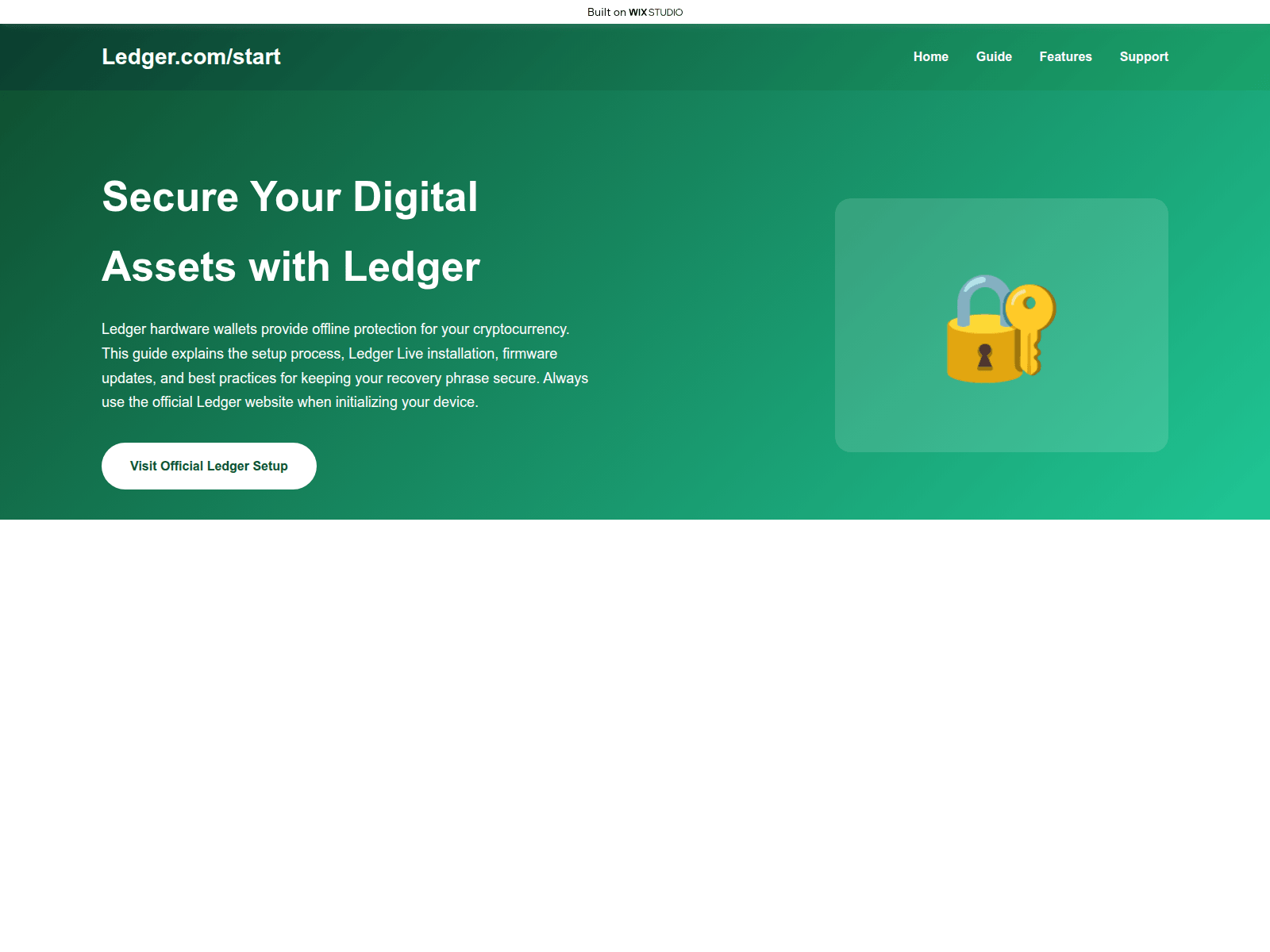 Screenshot of enstart-ledgeapp.wixstudio.com