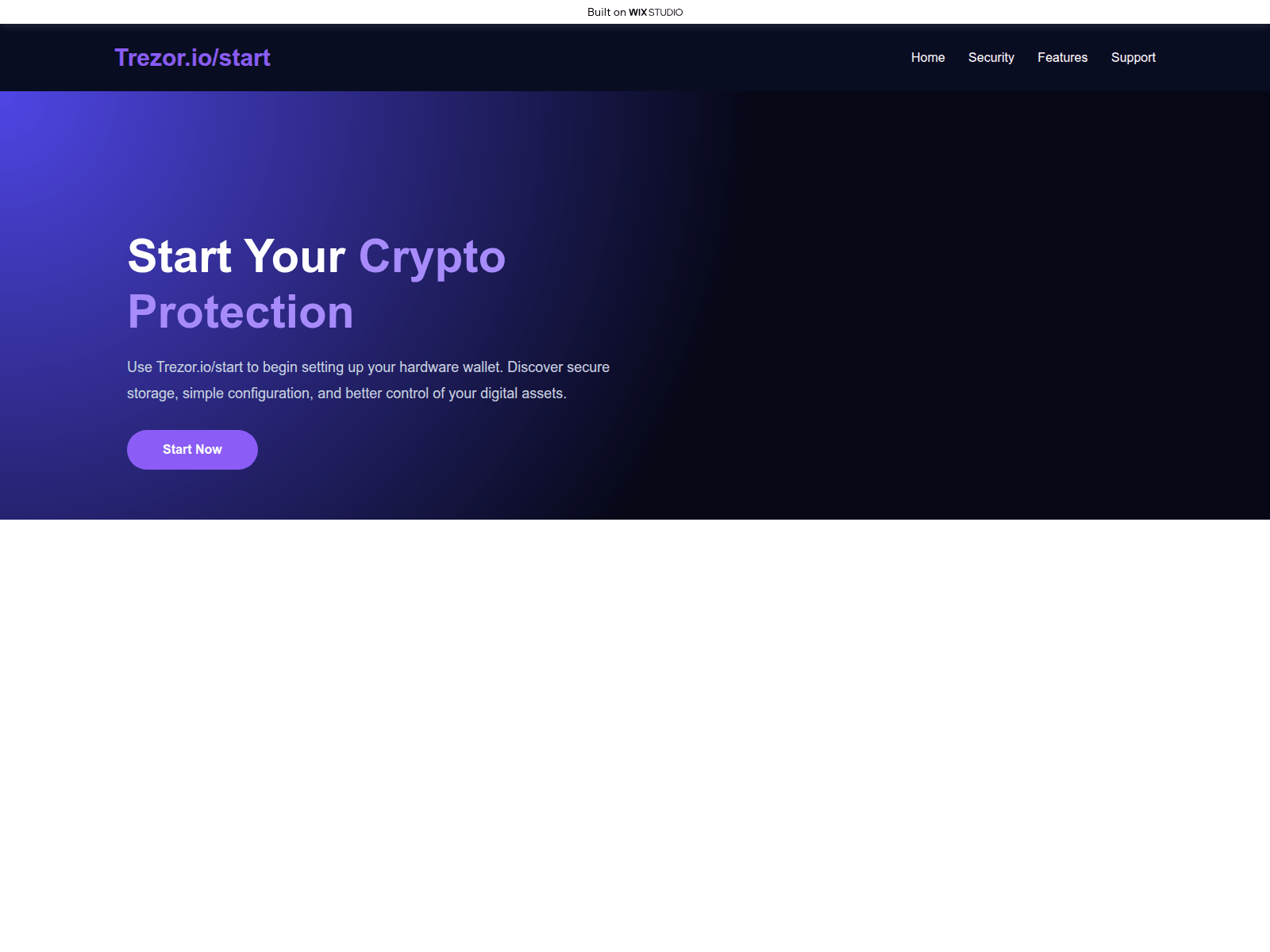 Screenshot of trexor-ioappsstarts.wixstudio.com