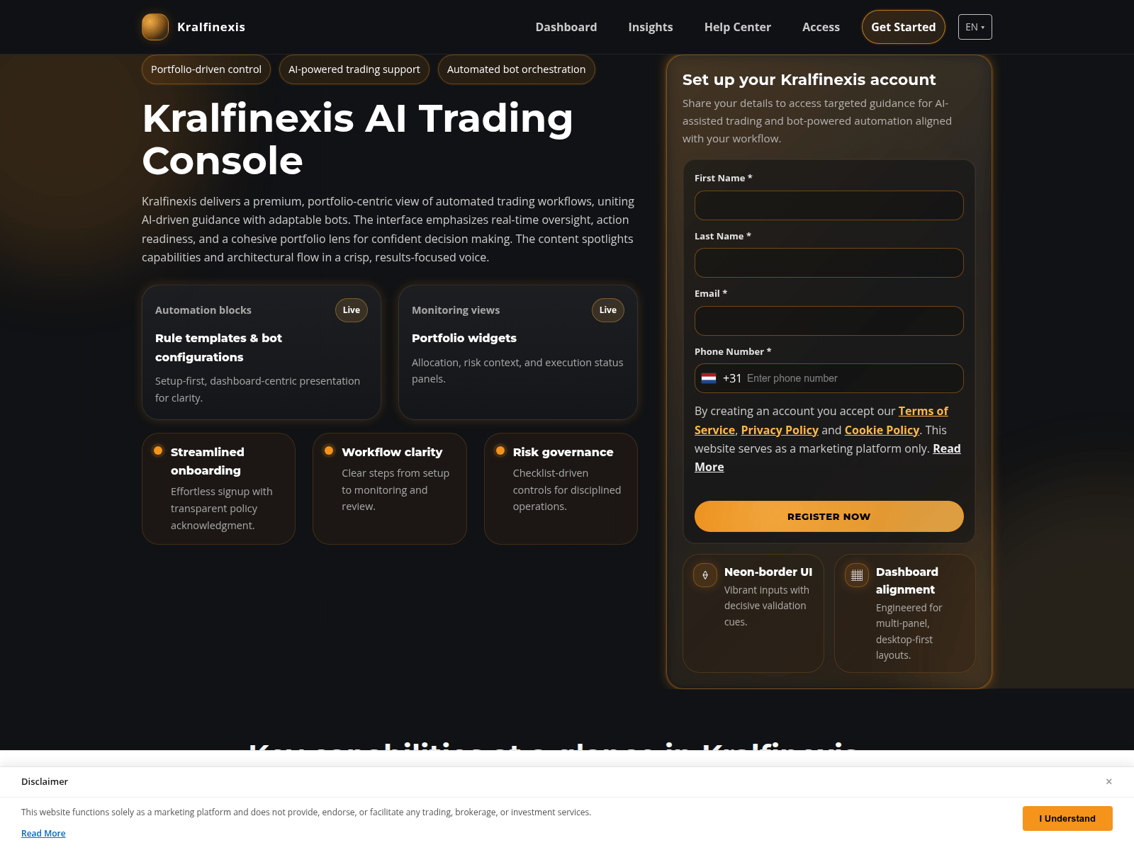 Screenshot of kralfinexis-app.pro