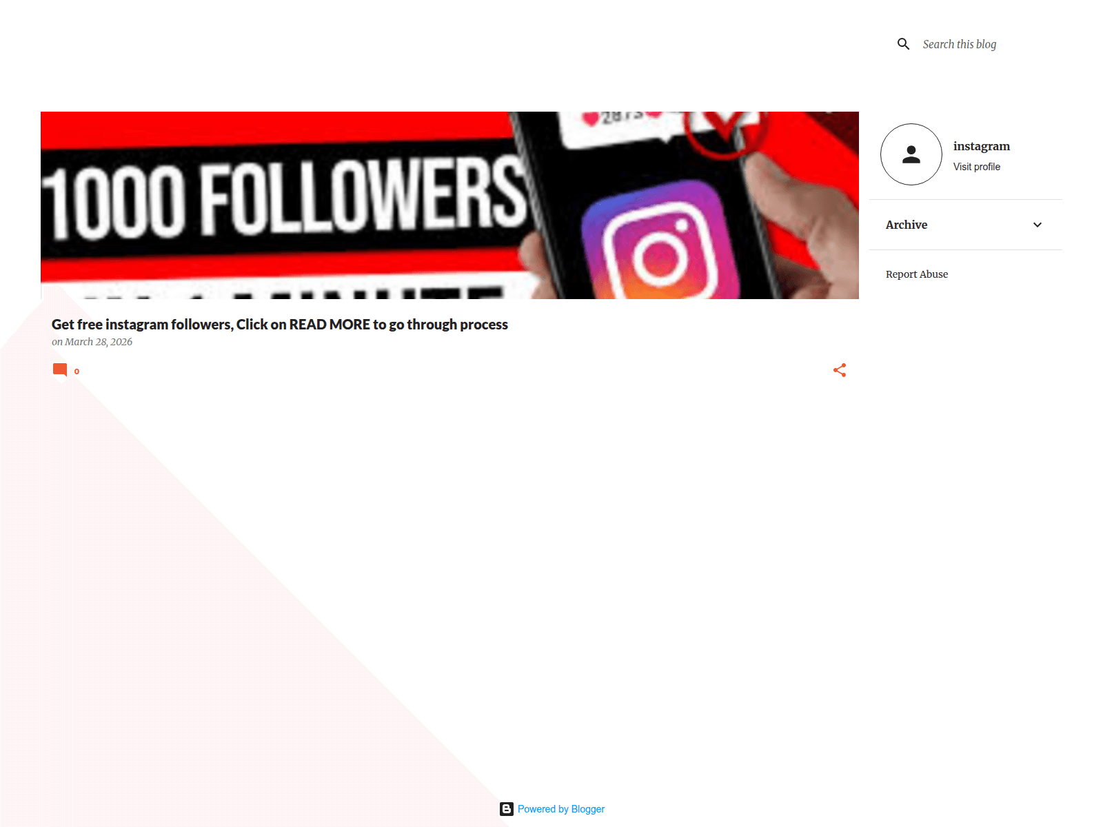 Screenshot of getinstantfollowersinstagram.blogspot.com
